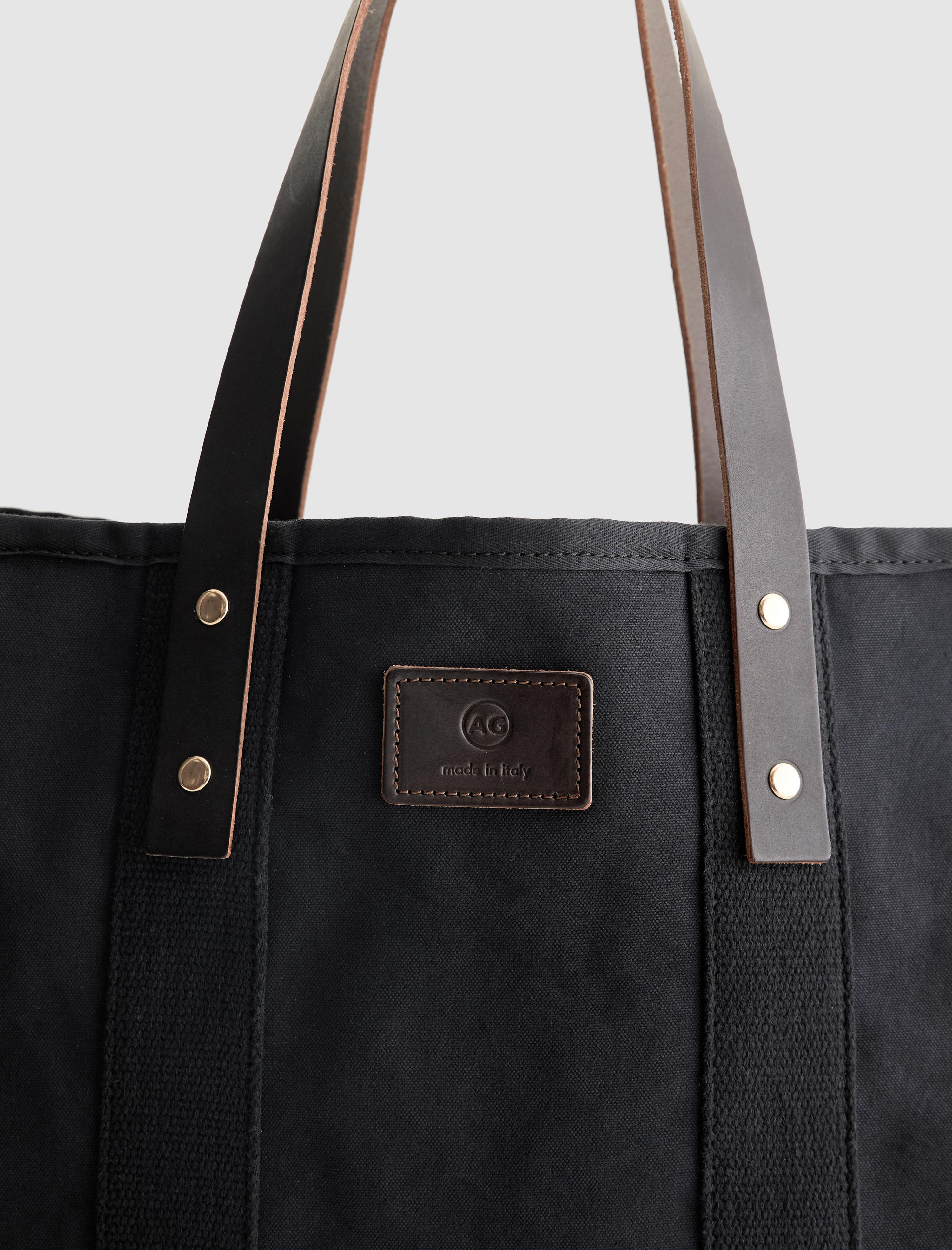 Amalfi Tote Black Shopper Tote Bag Unisex Accessory Photo 2