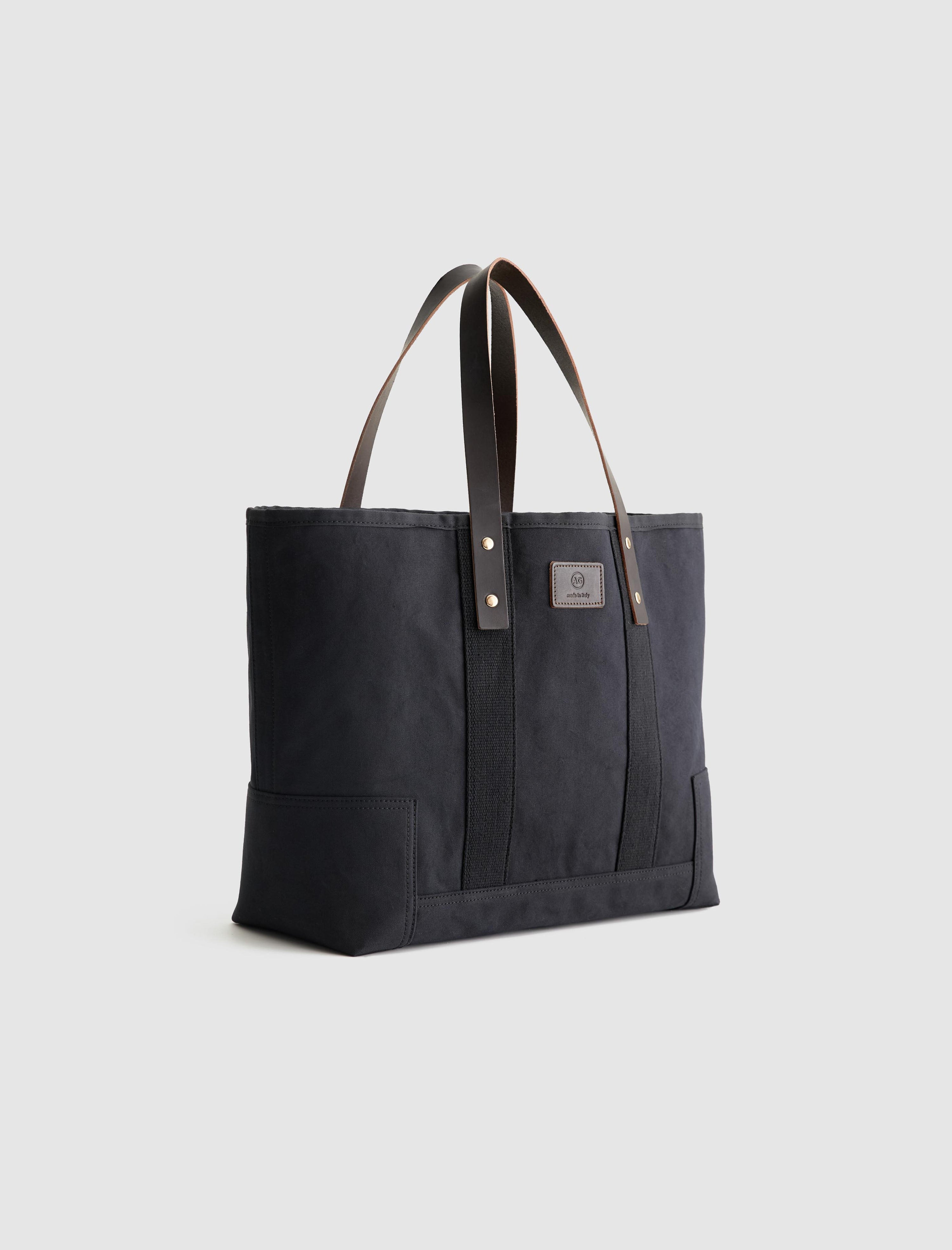 Amalfi Tote Black Shopper Tote Bag Unisex Accessory Photo 3