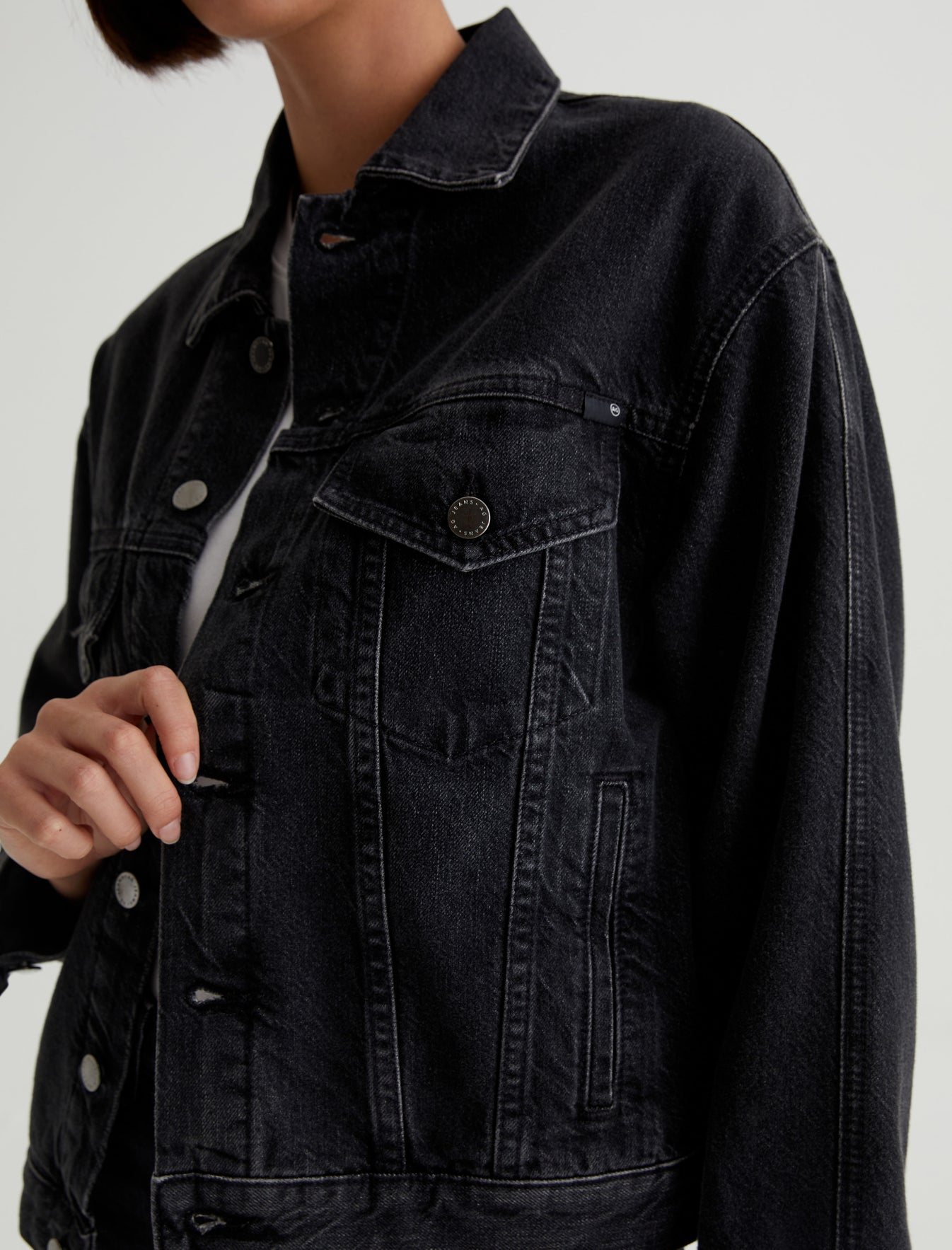 Arllow Jacket Metropolis Essential Trucker Womens Top Photo 2