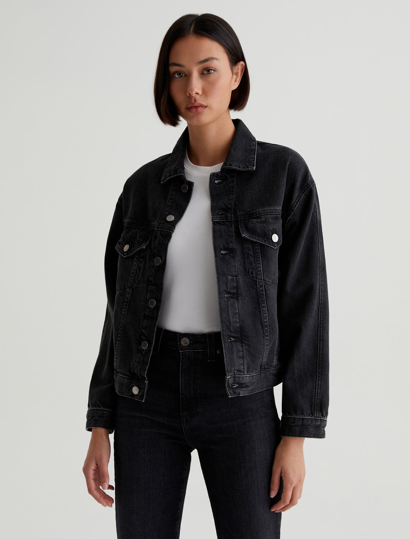 Arllow Jacket Metropolis Essential Trucker Womens Top Photo 3