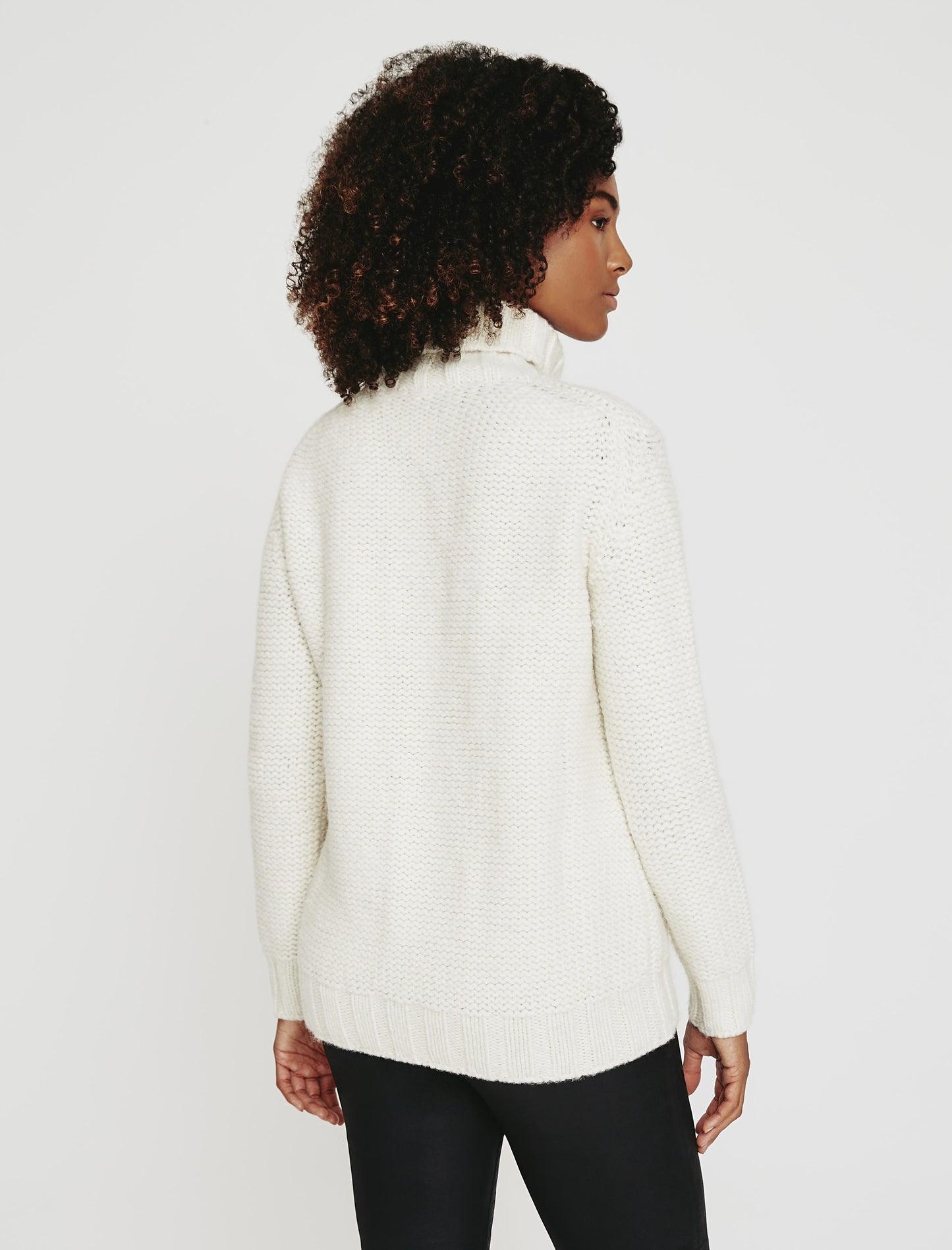 Inez Cable Sweater Soft Cream Made In Italy Women Top Photo 4