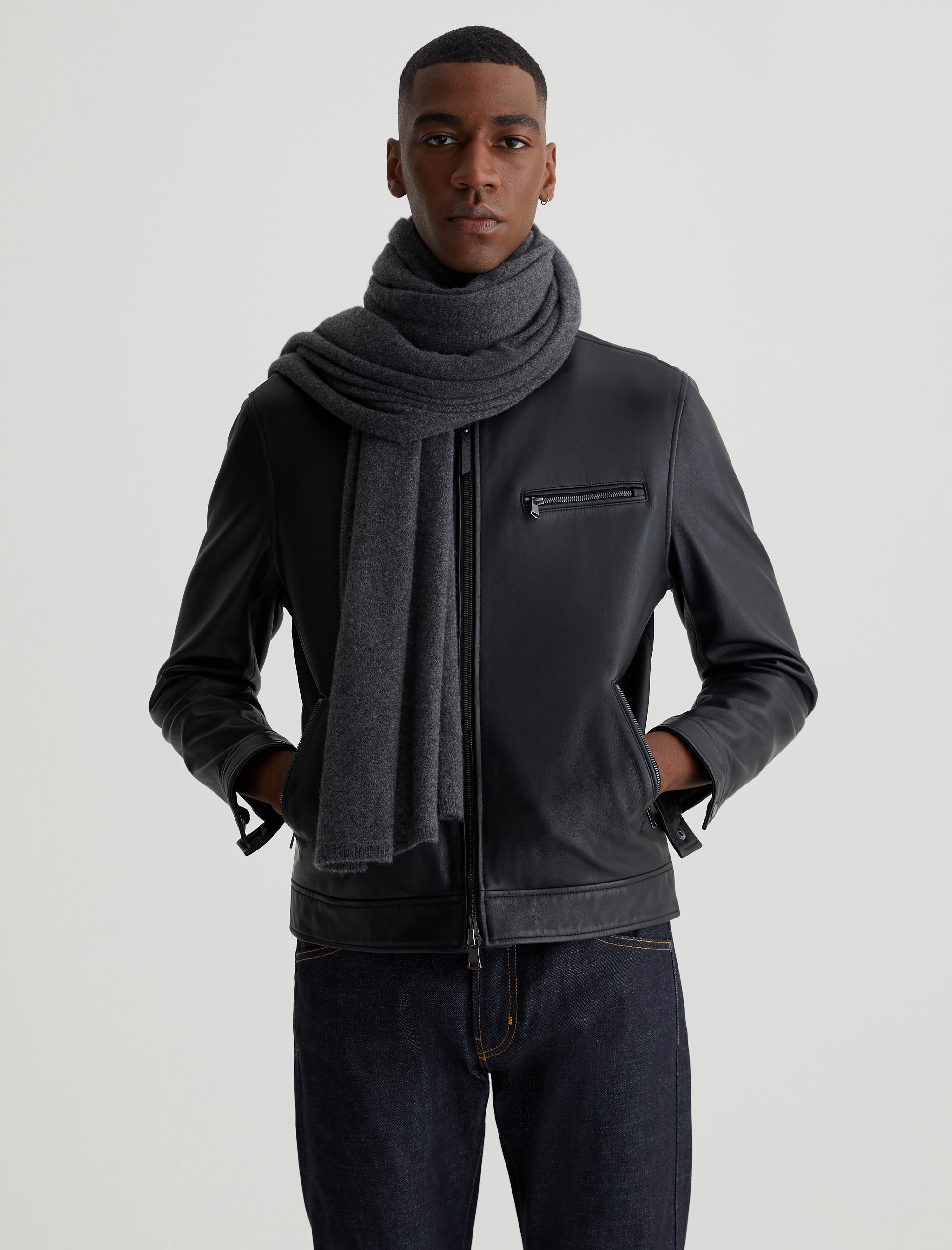 Skyler Scarf Legendary Grey Oversized Cashmere Scarf Accessory Photo 2