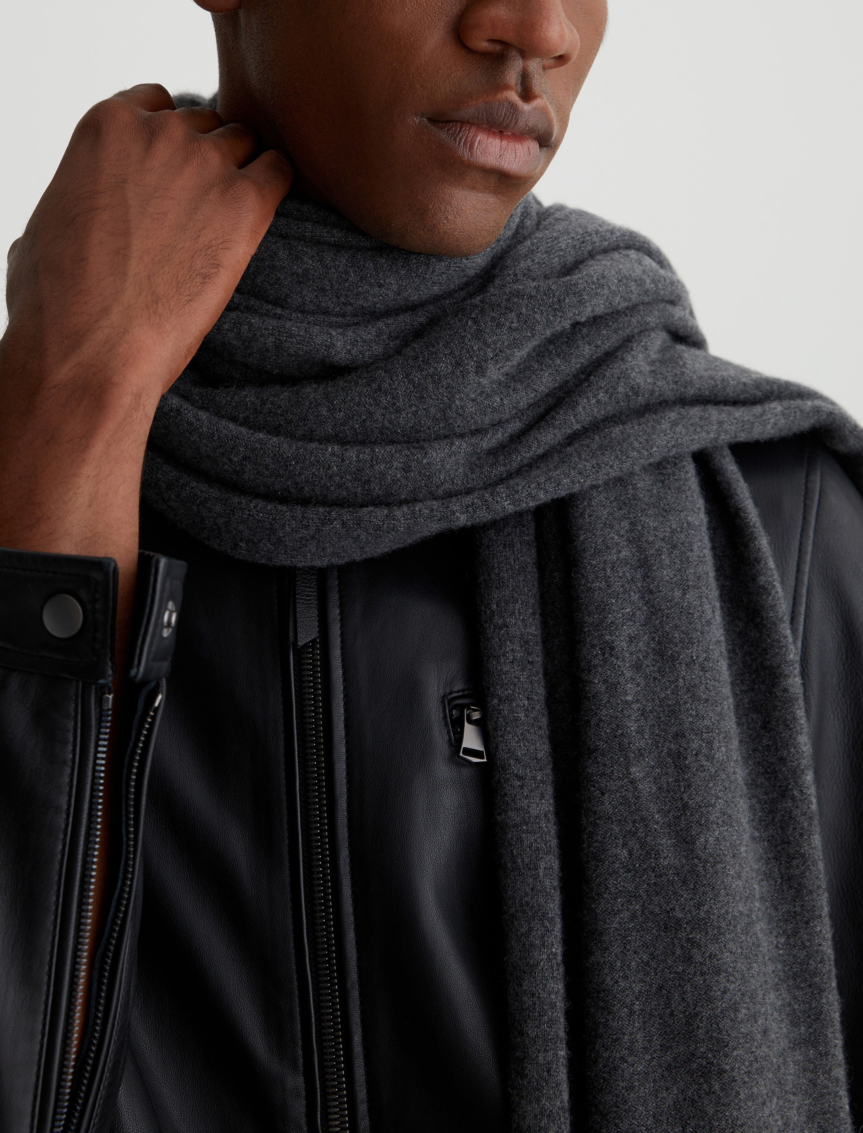 Skyler Scarf Legendary Grey Oversized Cashmere Scarf Accessory Photo 3