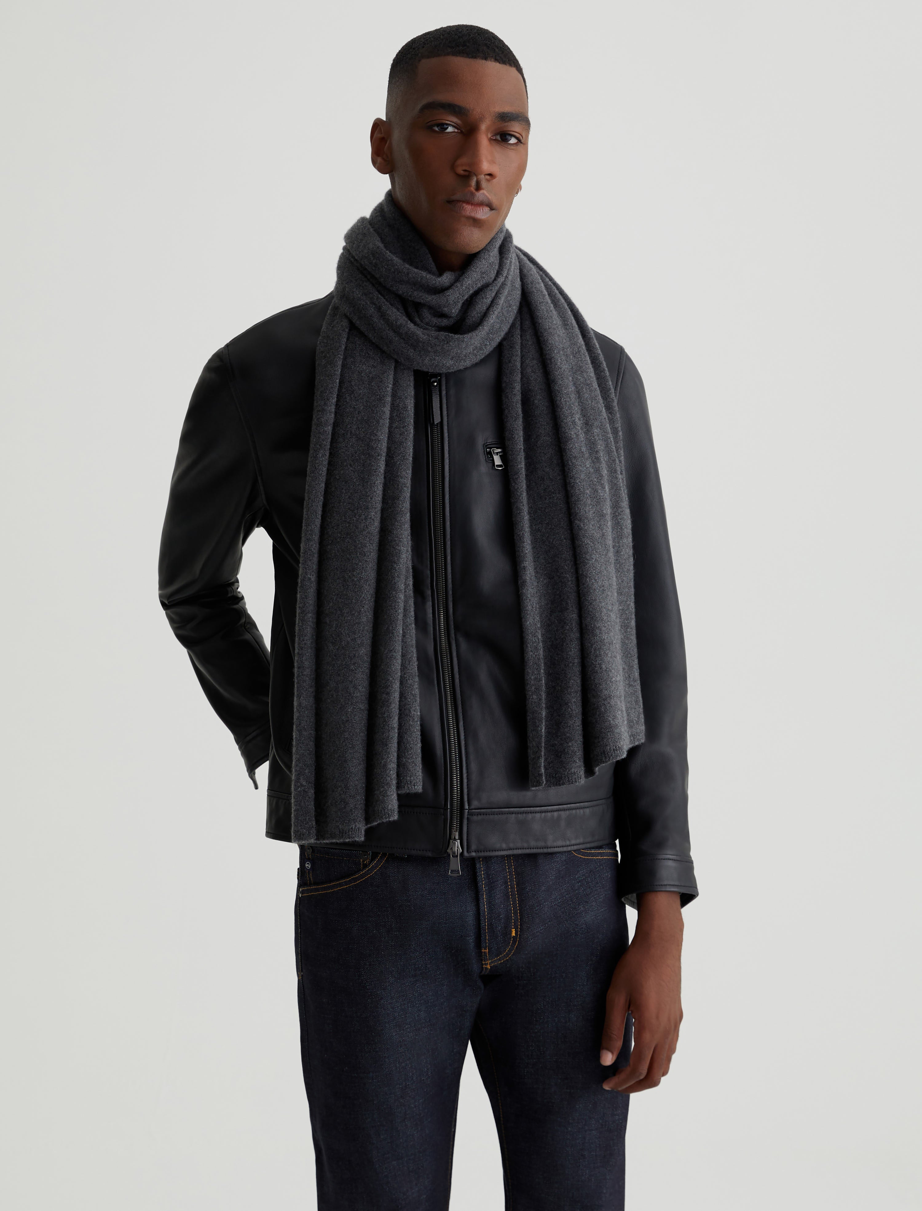 Skyler Scarf Legendary Grey Oversized Cashmere Scarf Accessory Photo 7