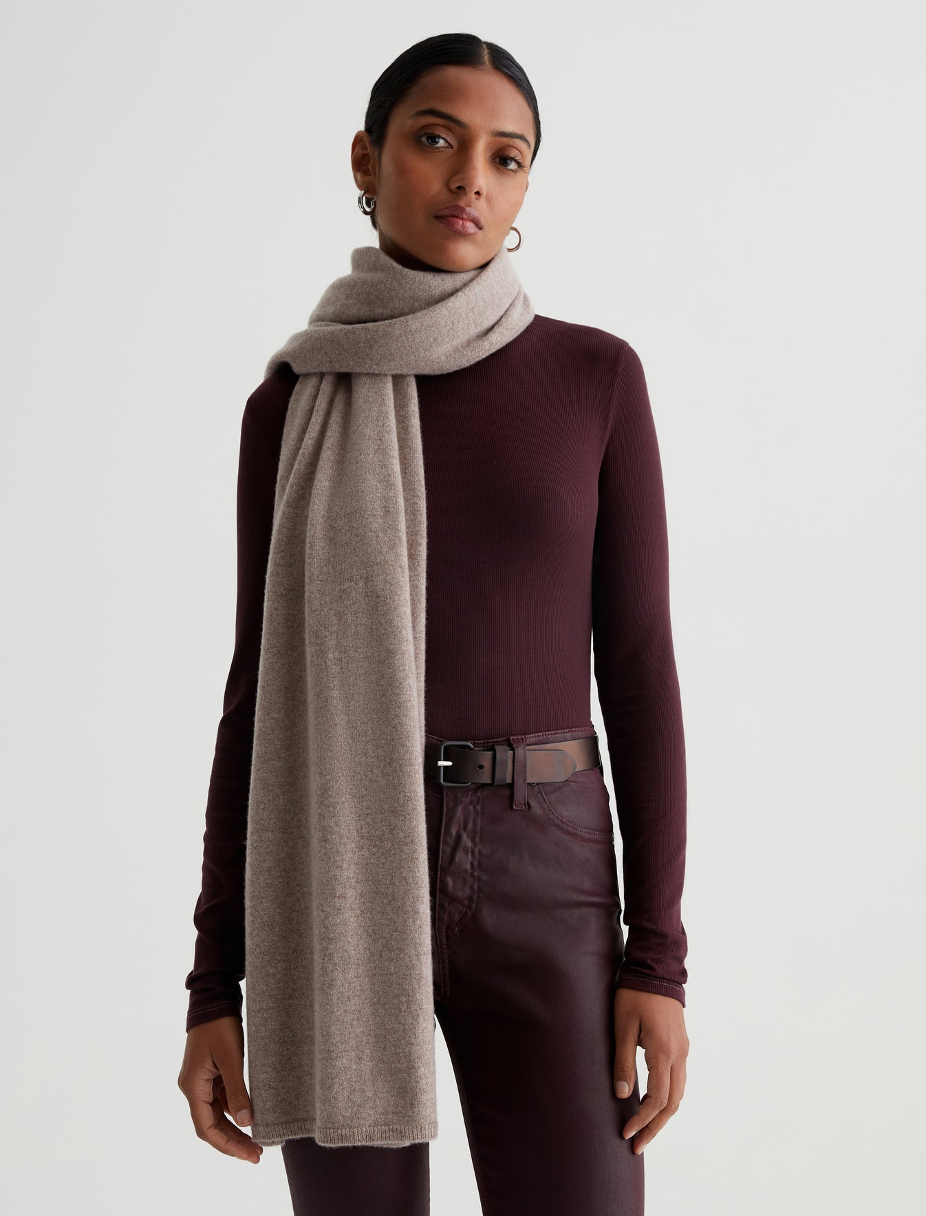Skyler Scarf Urban Taupe Oversized Cashmere Scarf Accessory  Photo 2
