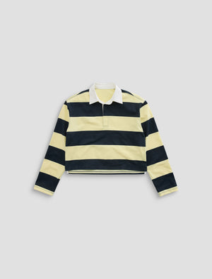 Londyn Sunlight Yellow/Navy Rugby Shirt Women Top Photo 9