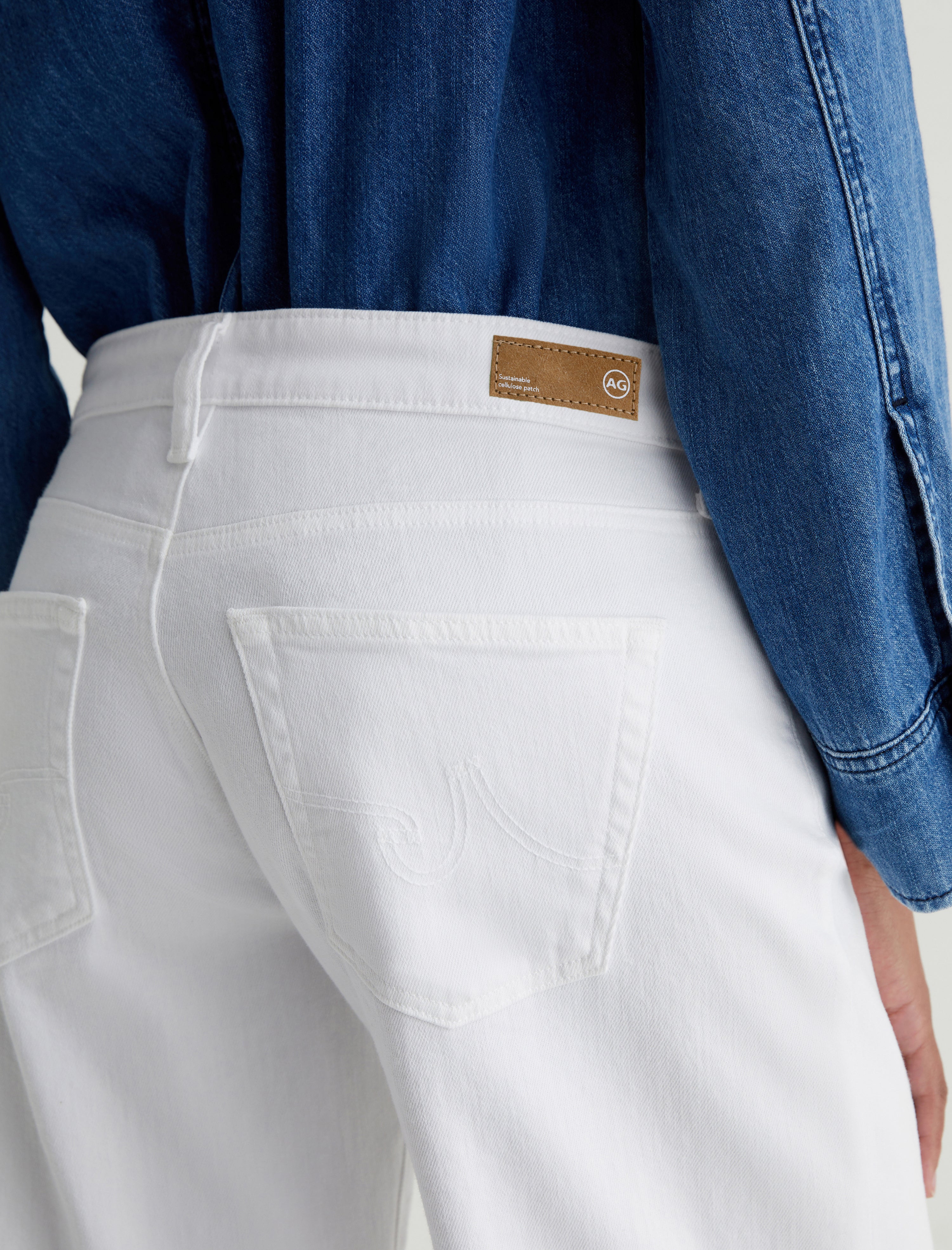 Adria Gallery White Low Rise Wide Leg Women Bottom Photo 6