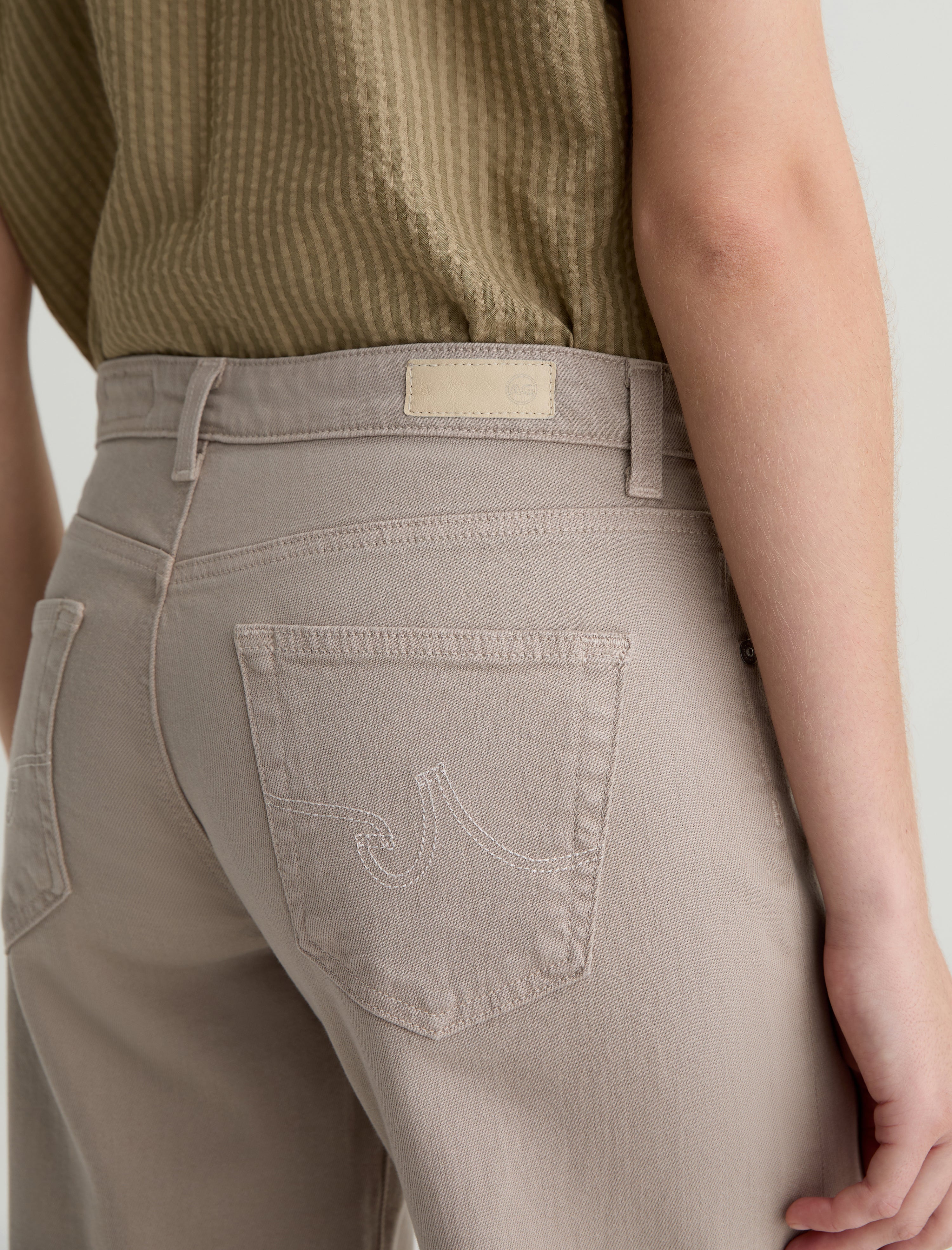 Adria Simple Taupe Low-Rise Wide Leg Women Bottom Photo 6