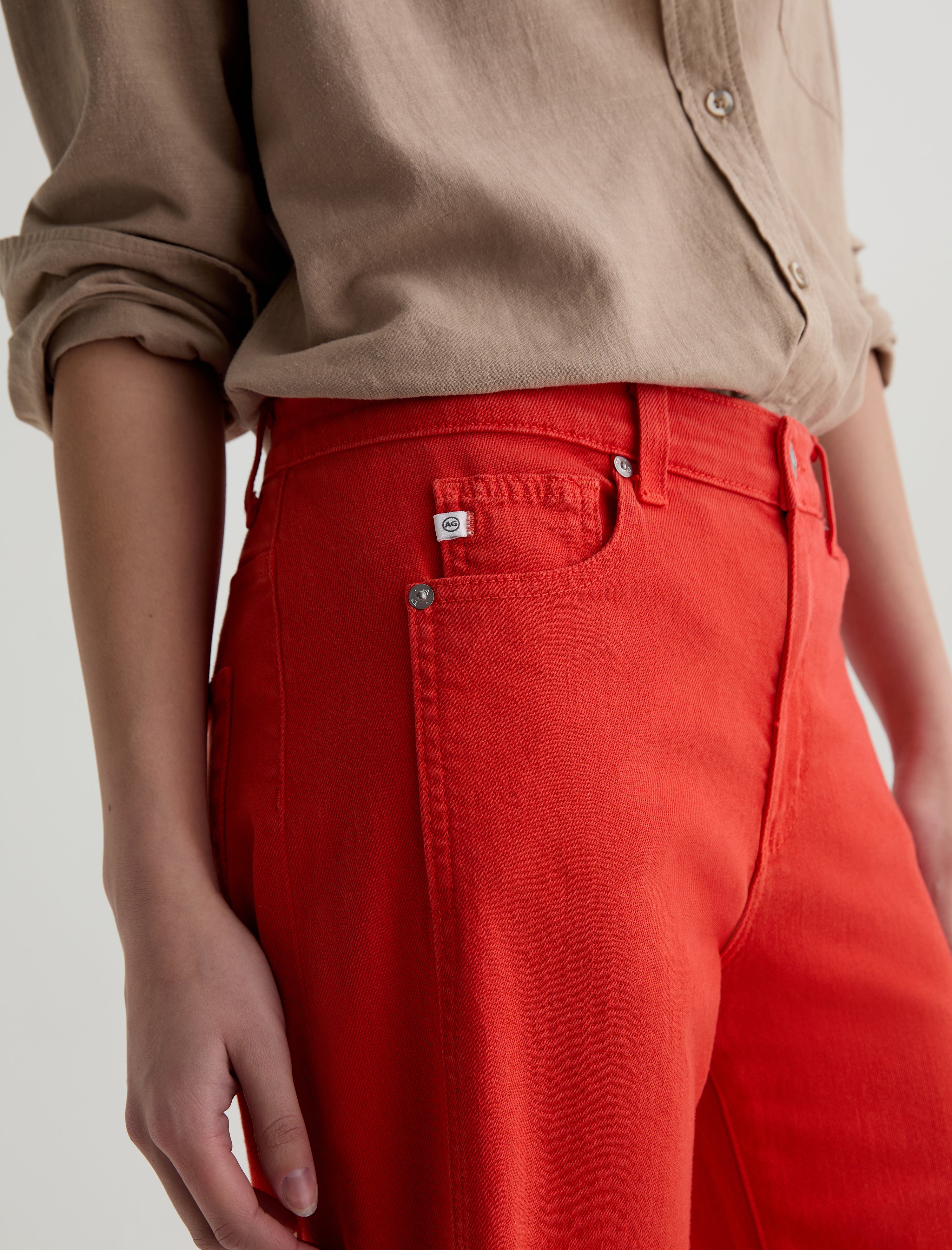 Saige Wide Leg Crop Tabasco Mid-Rise Fit Women Bottom Photo 3