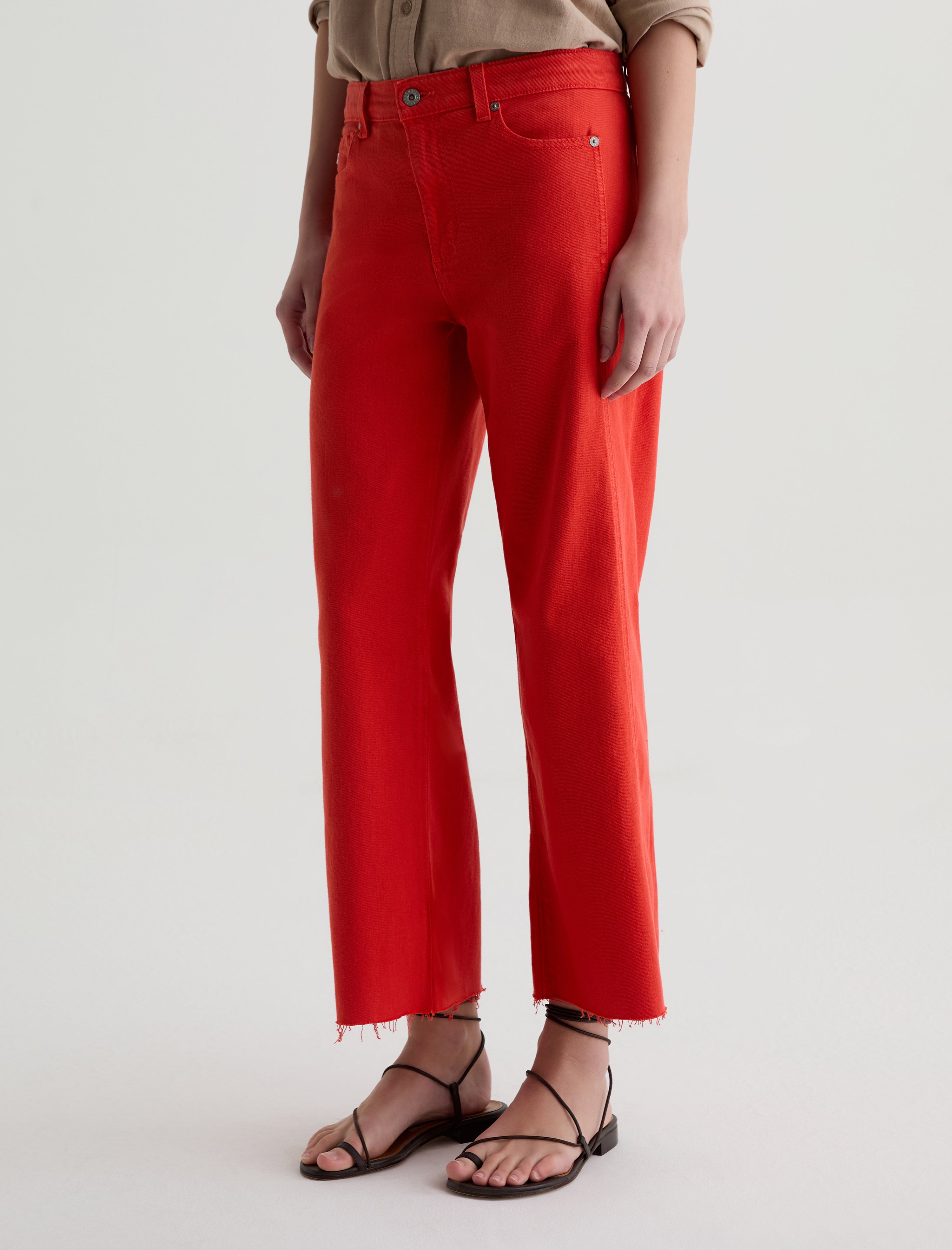Saige Wide Leg Crop Tabasco Mid-Rise Fit Women Bottom Photo 4
