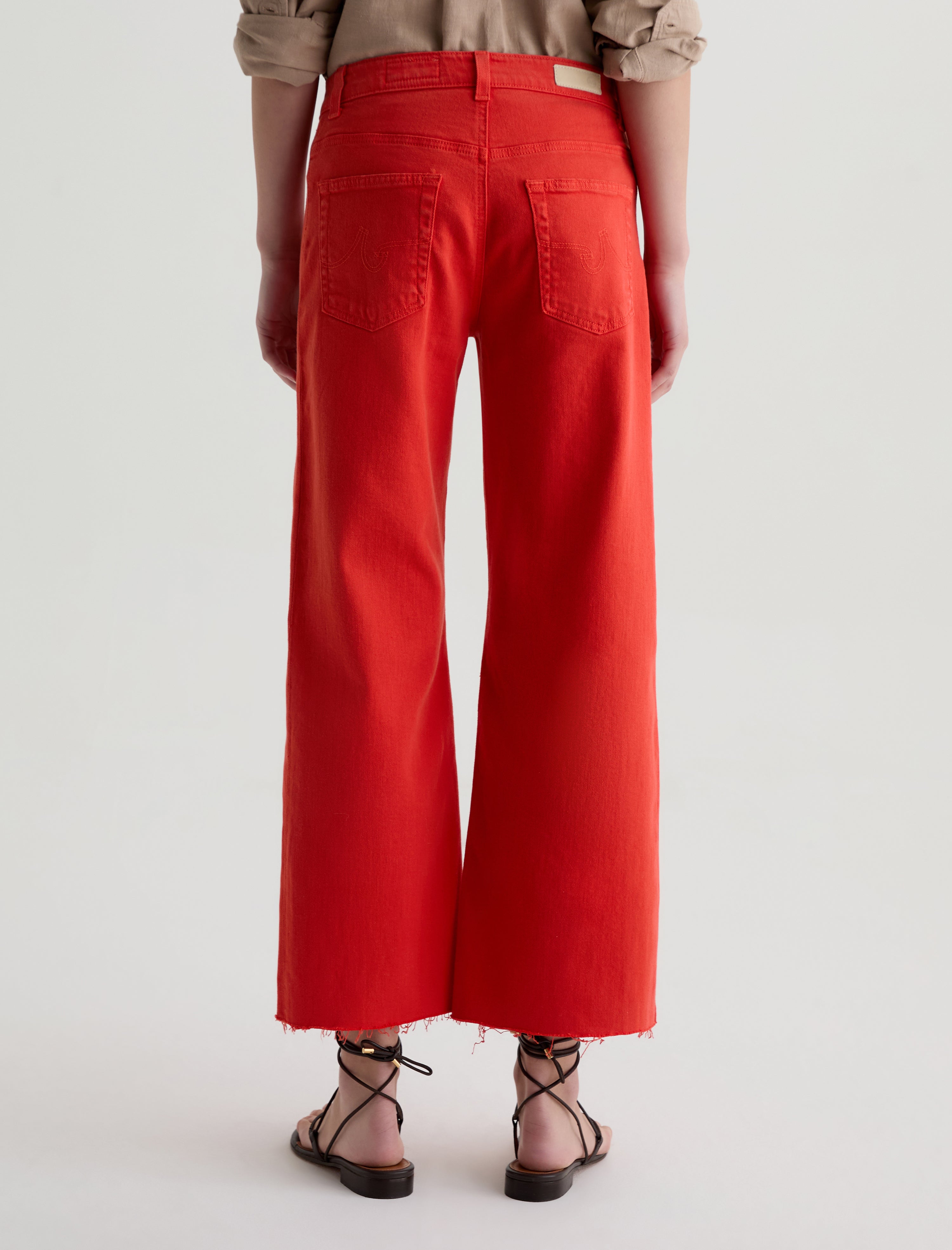 Saige Wide Leg Crop Tabasco Mid-Rise Fit Women Bottom Photo 7