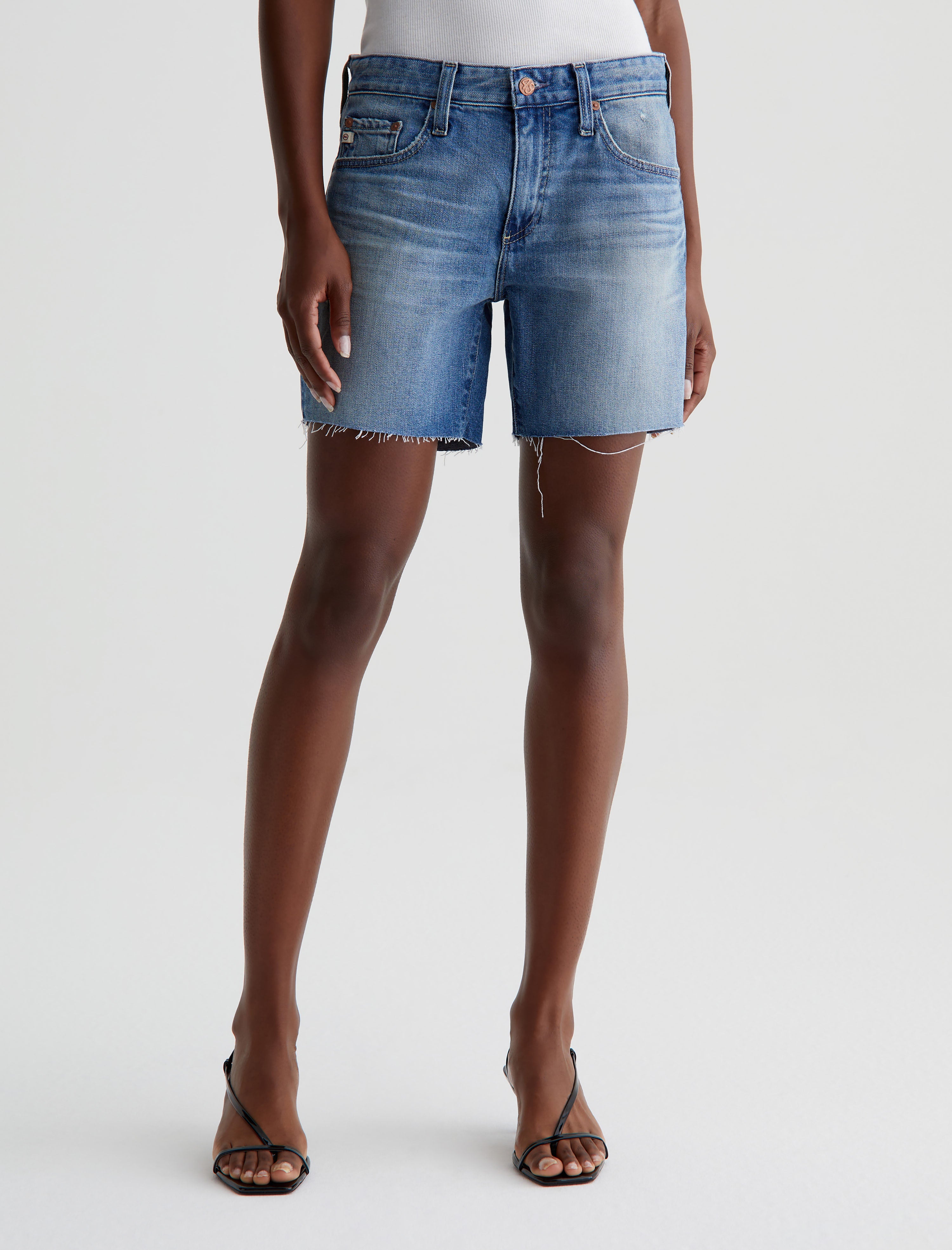 Becke Short 16 Years Soaring AG-ed™ Relaxed Slim Denim Short Women Bottom Photo 2