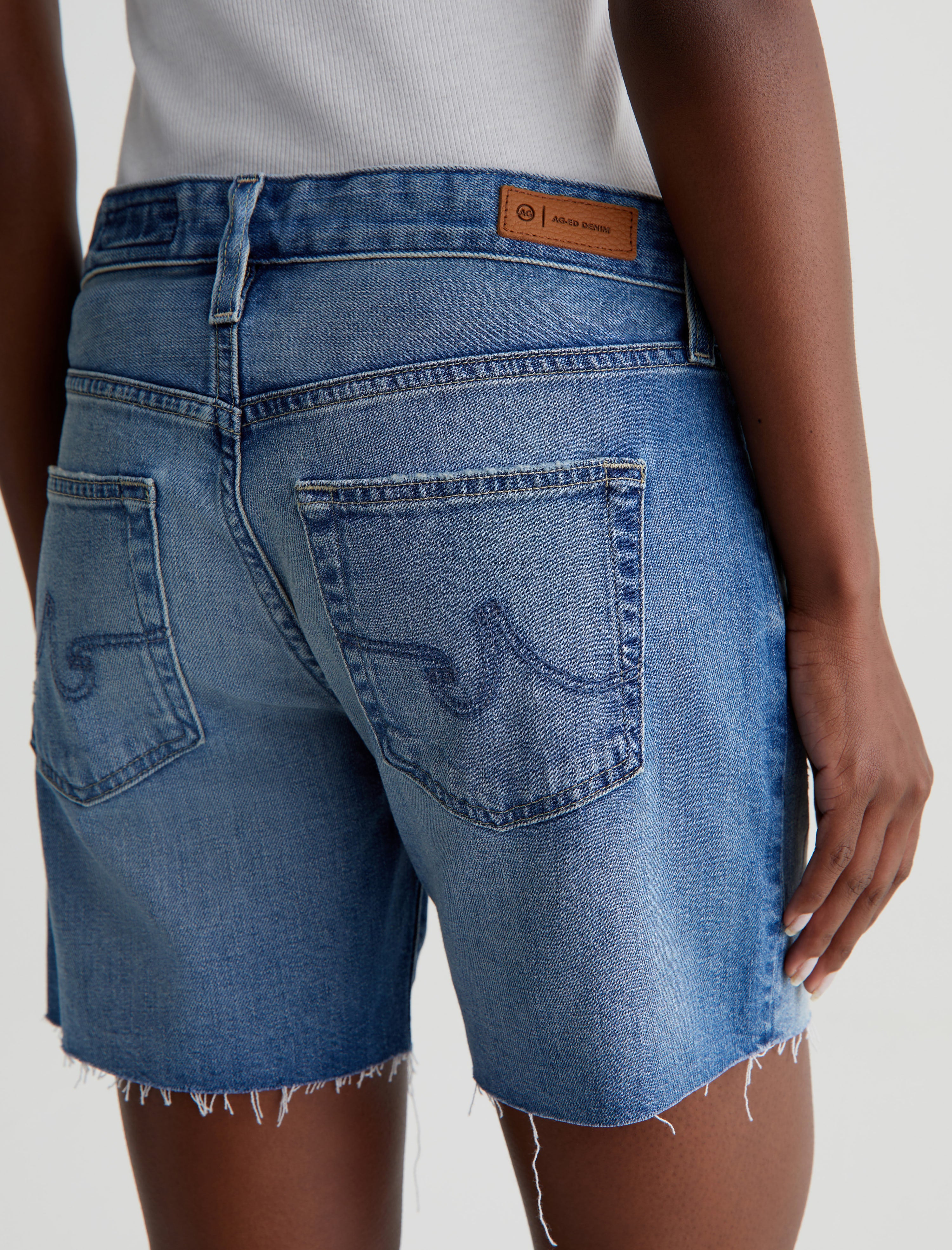 Becke Short 16 Years Soaring AG-ed™ Relaxed Slim Denim Short Women Bottom Photo 6