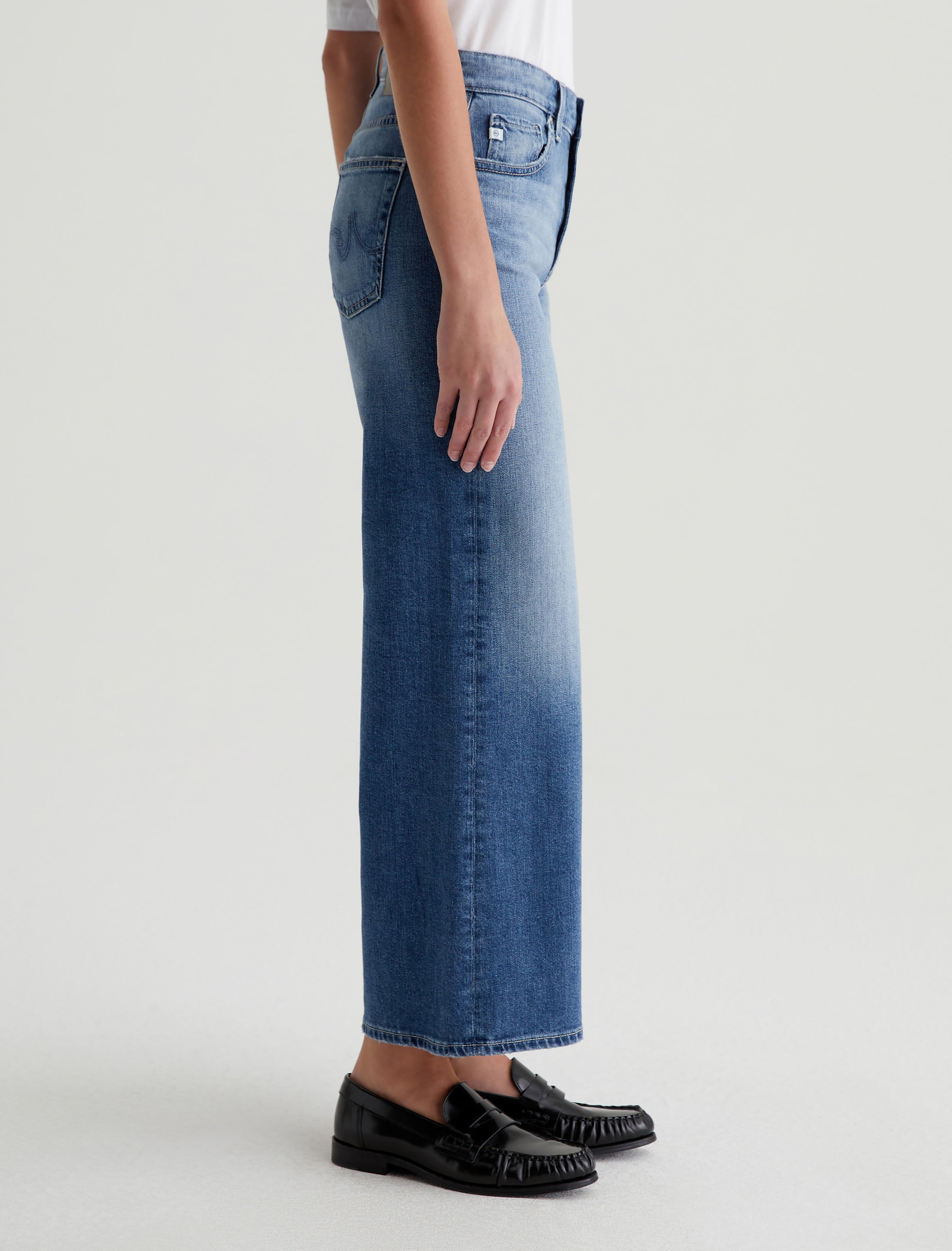 Saige Wide Leg Crop Bell Canyon Mid-Rise Wide Leg Women Bottom Photo 4