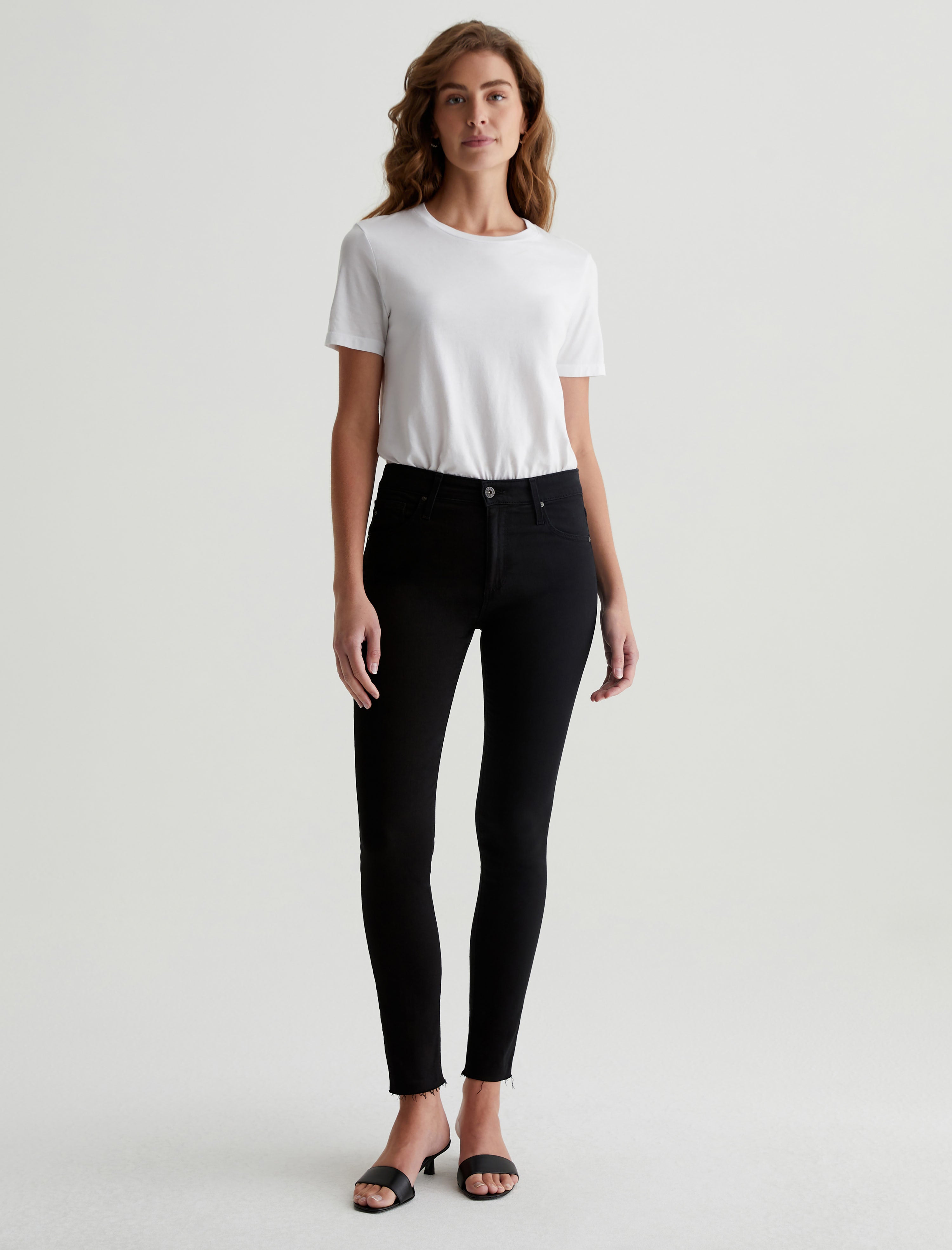 Farrah Skinny Ankle Black Ink Mid-Rise Skinny Ankle Women Bottom Photo 1