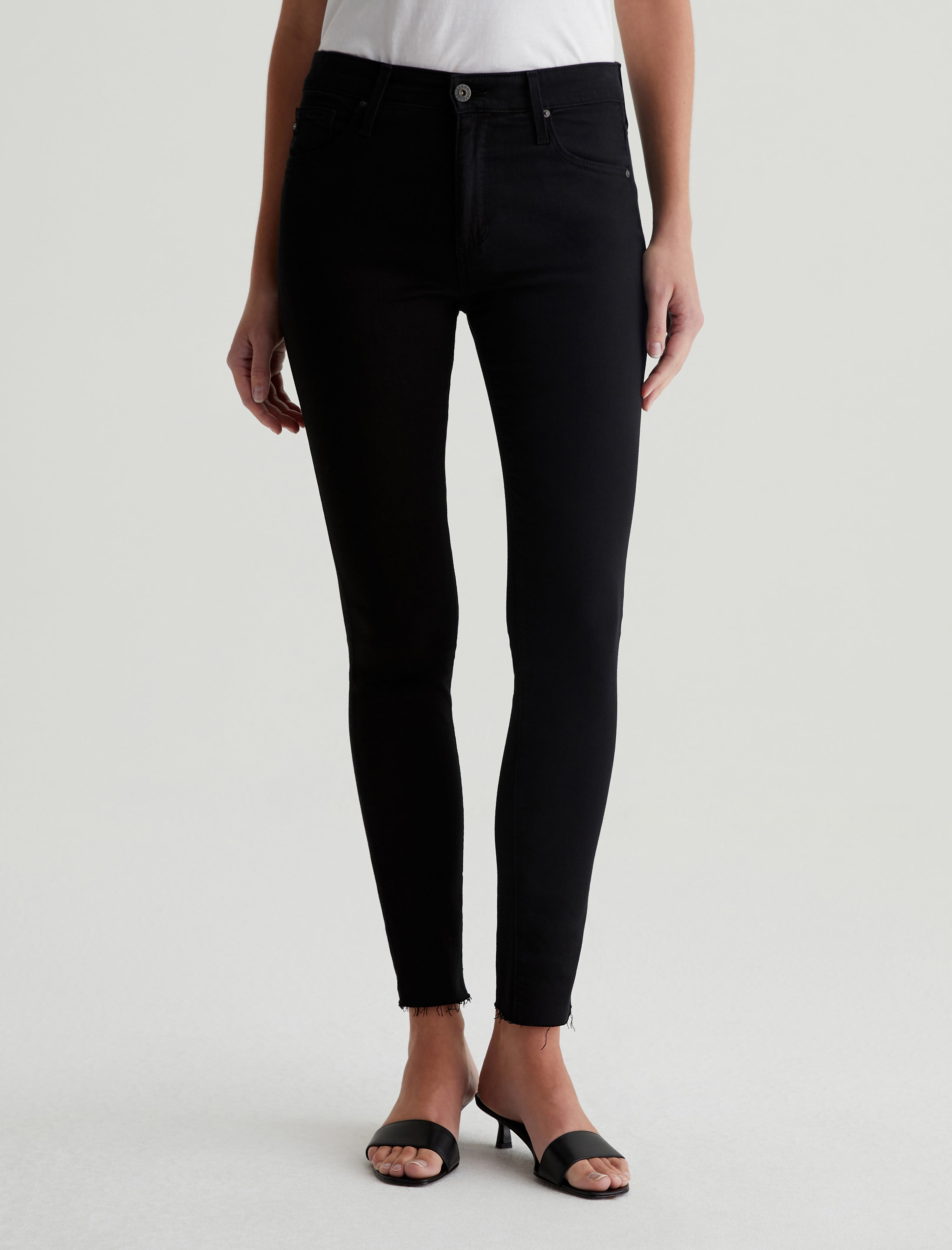 Farrah Skinny Ankle Black Ink Mid-Rise Skinny Ankle Women Bottom Photo 2