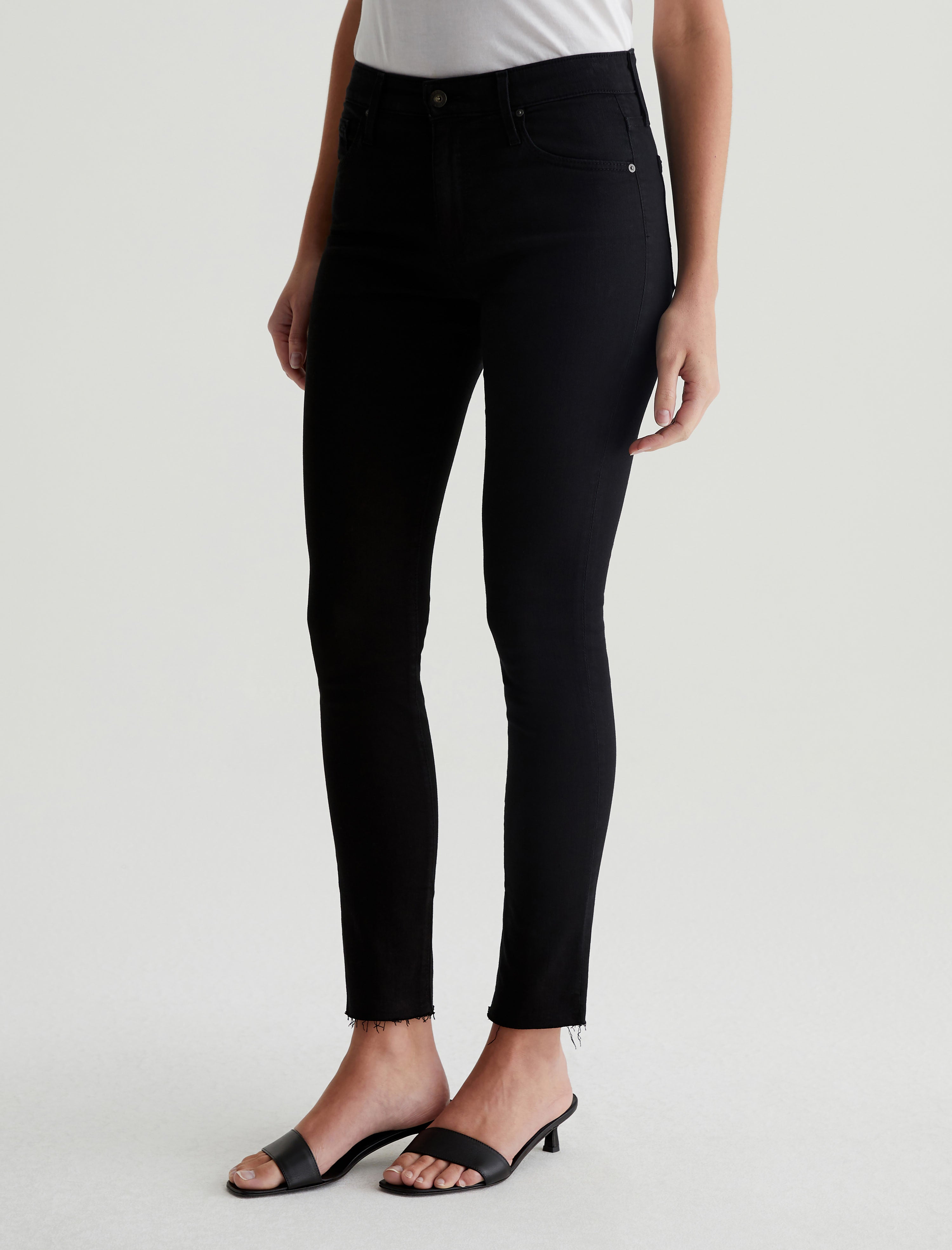 Farrah Skinny Ankle Black Ink Mid-Rise Skinny Ankle Women Bottom Photo 4