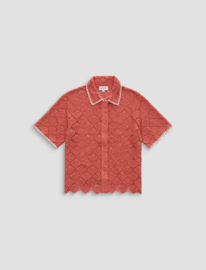 Kaylee Orange Spritz S/S Shirt Women Top Photo 9
