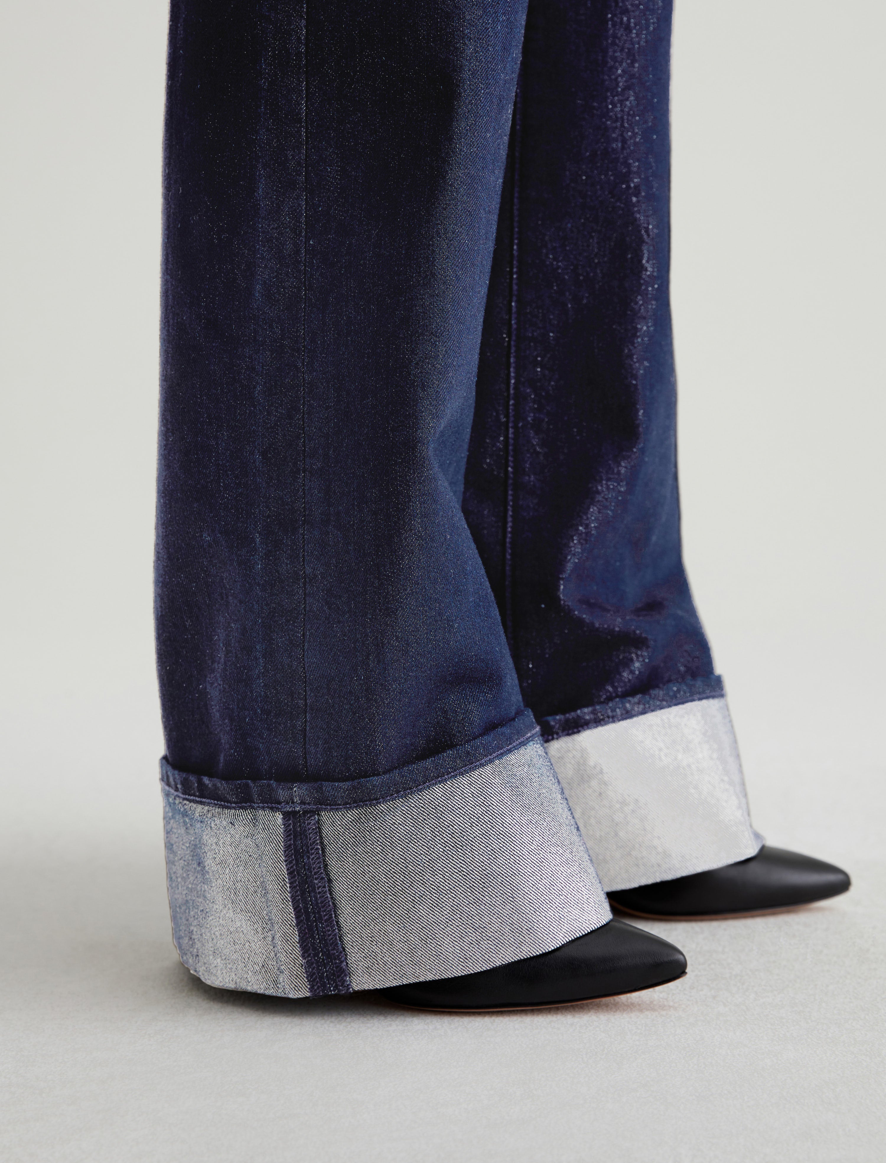 Deven Glimmer High-Rise Ultra Wide Leg Women Bottom Photo 5
