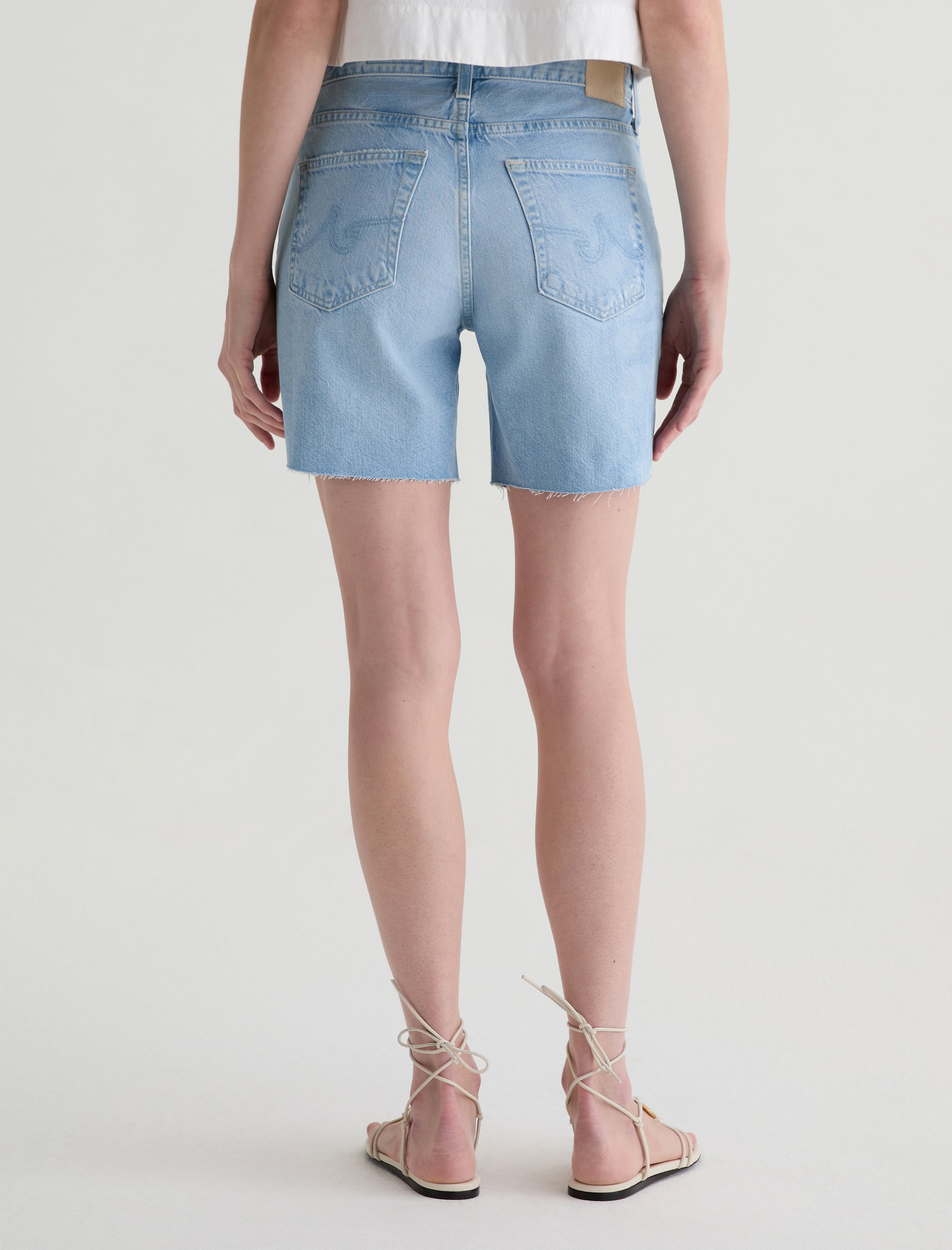 Ex-Boyfriend Short Allusion Destructed Mid-Rise Bermuda Women Bottom Photo 7