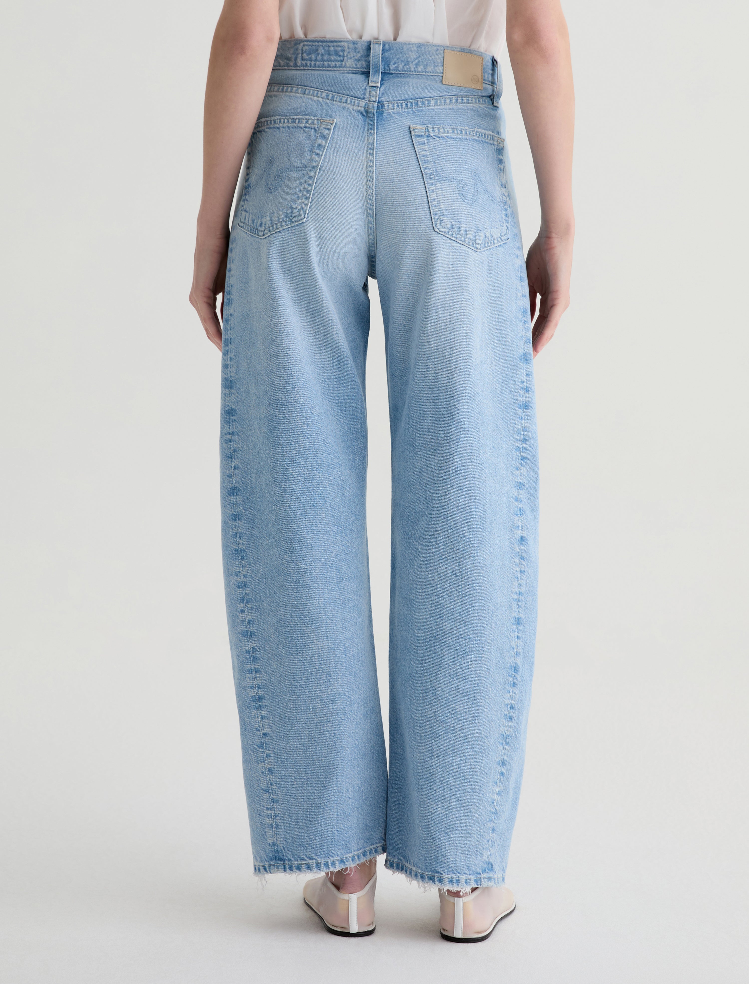 Hattie Allusion Destructed High-Rise Barrel Women Bottom Photo 7