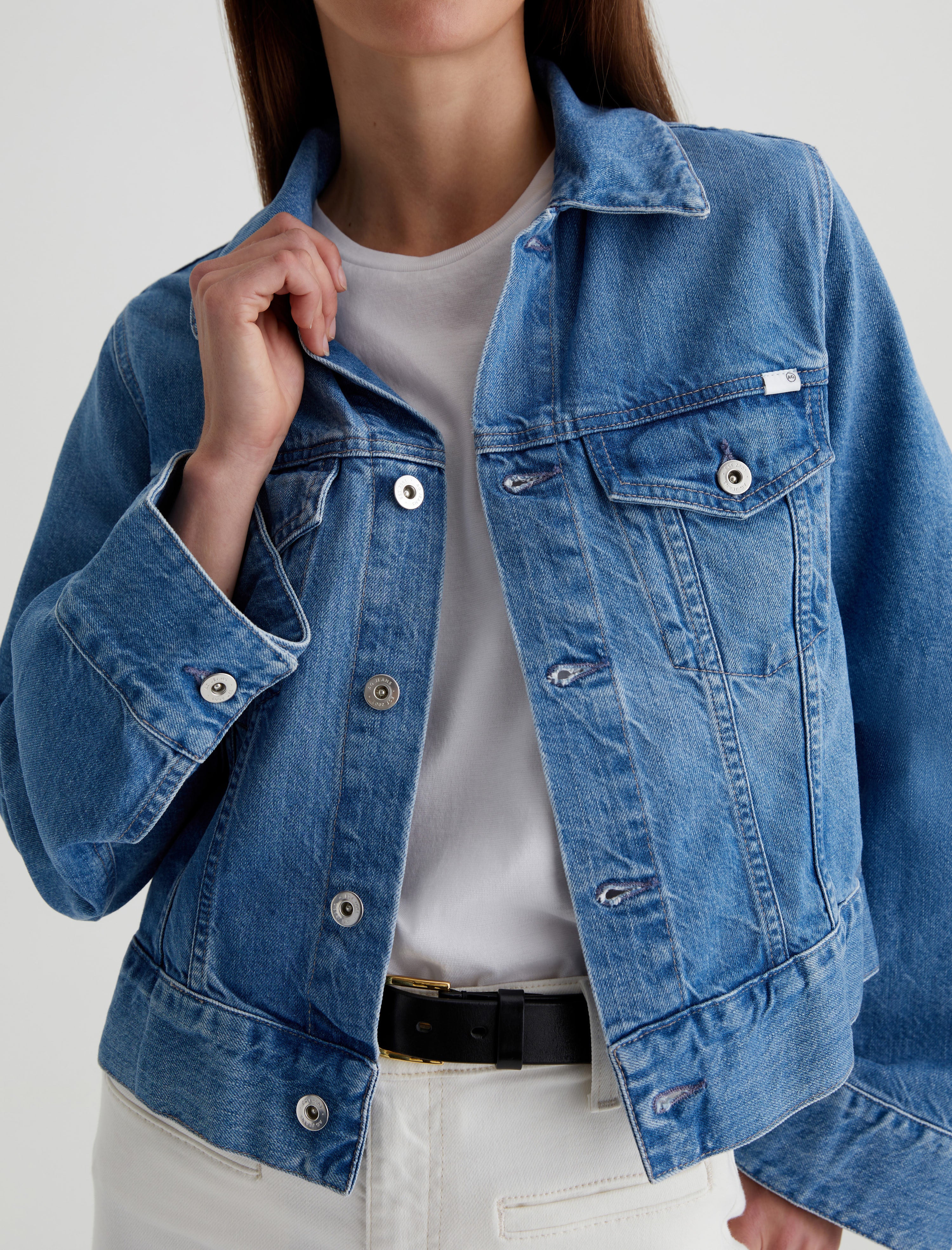 Isa Jacket Flashback Cropped Trucker Jacket Women Top Photo 2