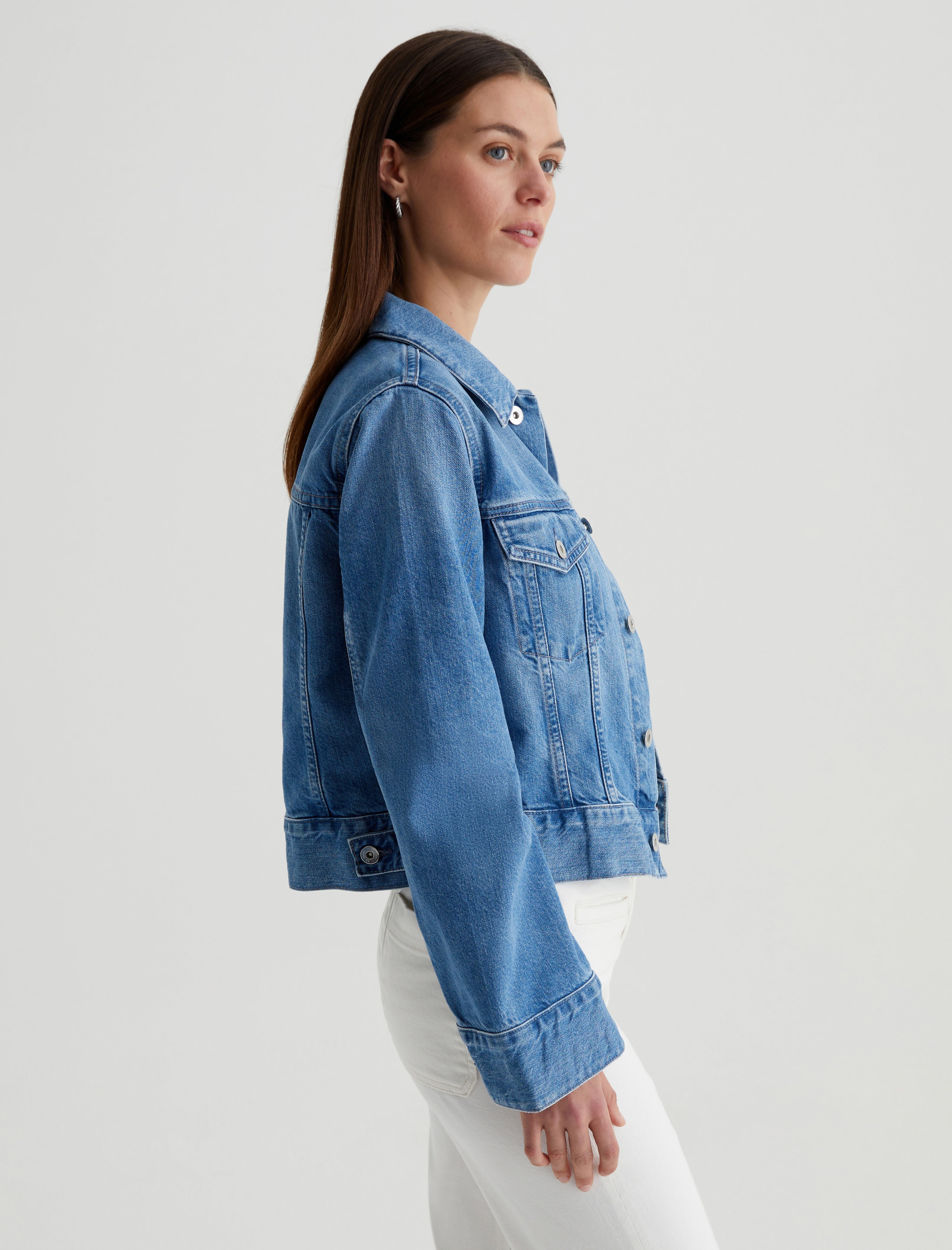 Isa Jacket Flashback Cropped Trucker Jacket Women Top Photo 3