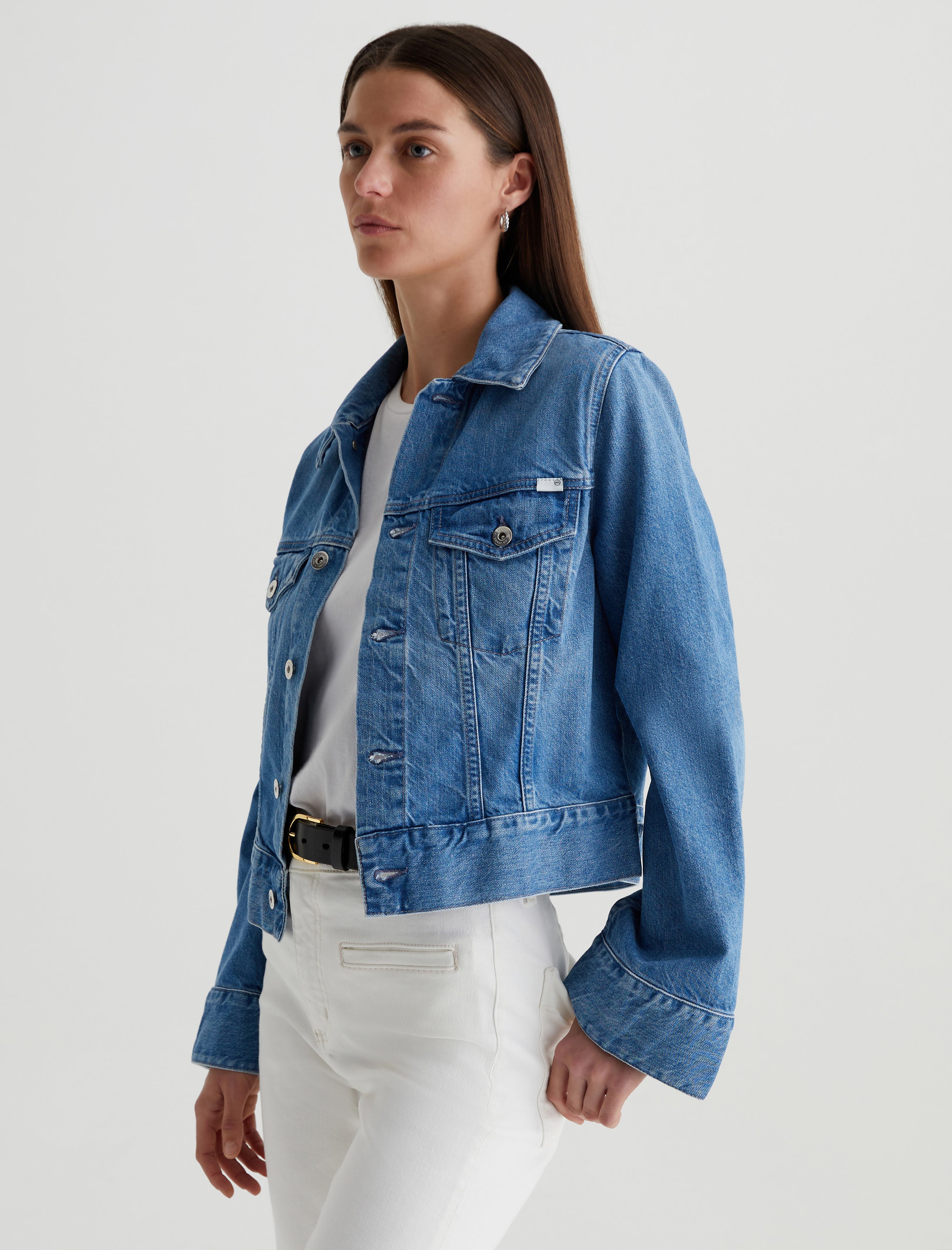 Isa Jacket Flashback Cropped Trucker Jacket Women Top Photo 6