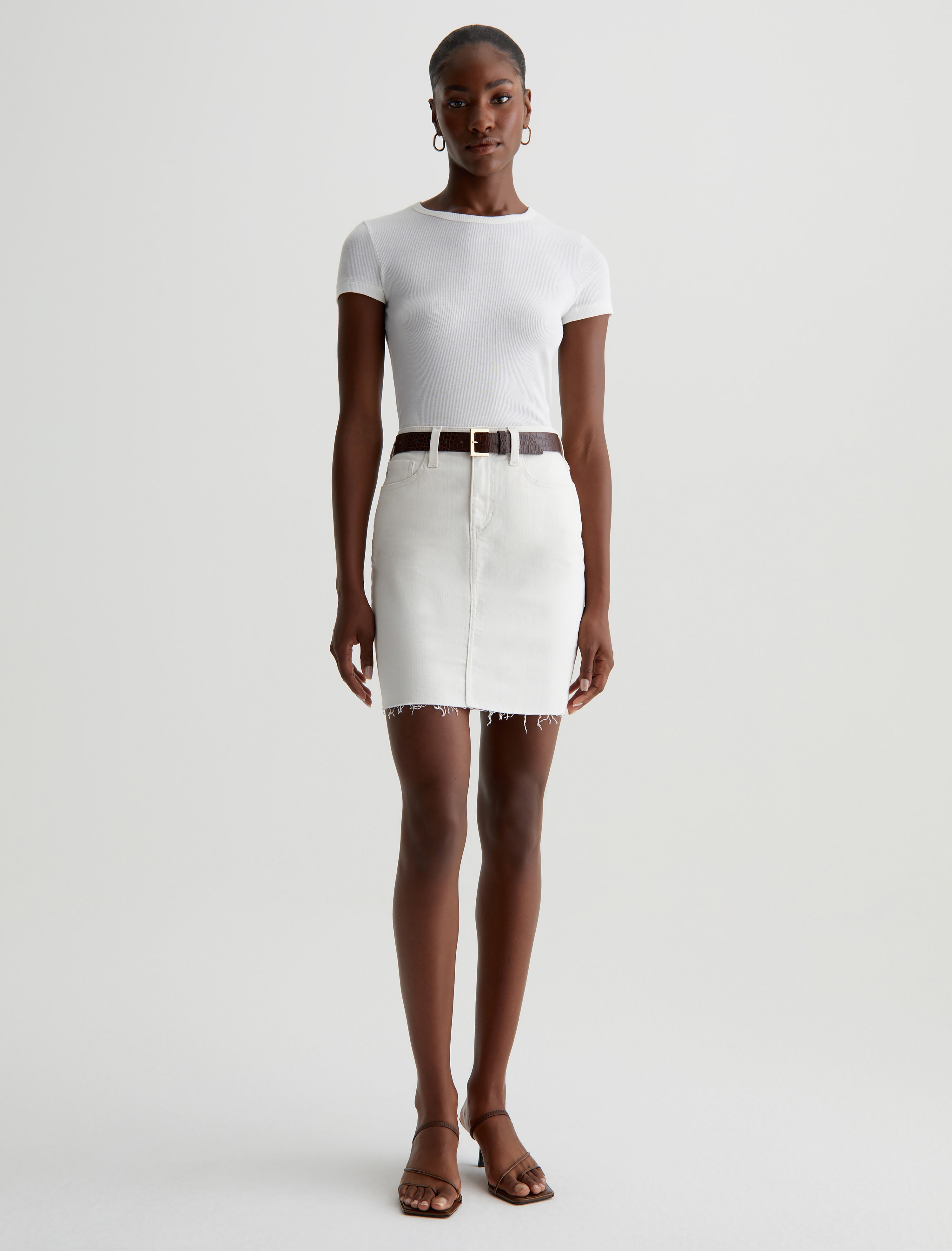 Erin Skirt Powder Pencil Skirt Women Bottom Photo 1