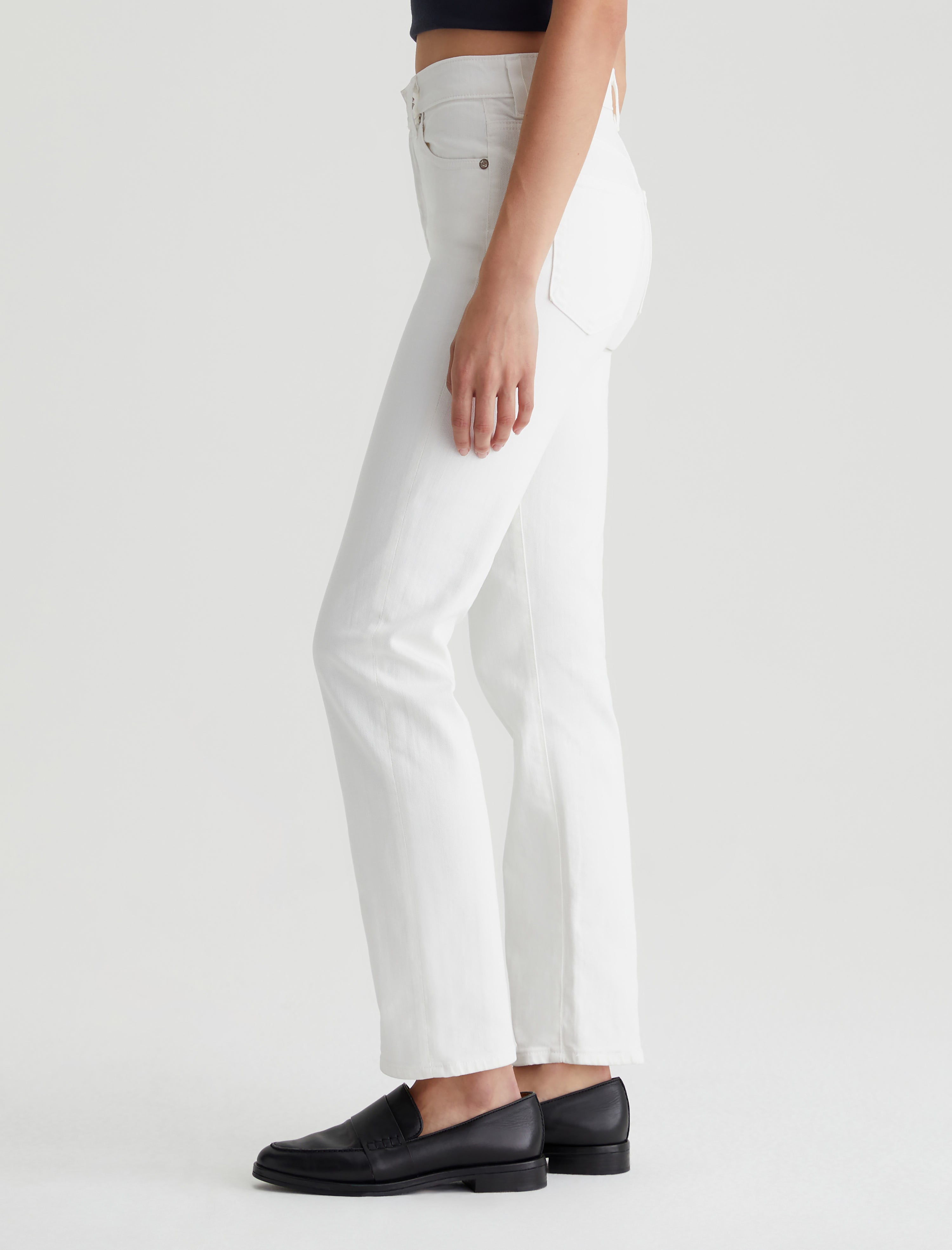 Next COMFORT STRETCH STRAIGHT JEANS - Slim fit jeans - white - Zalando.de