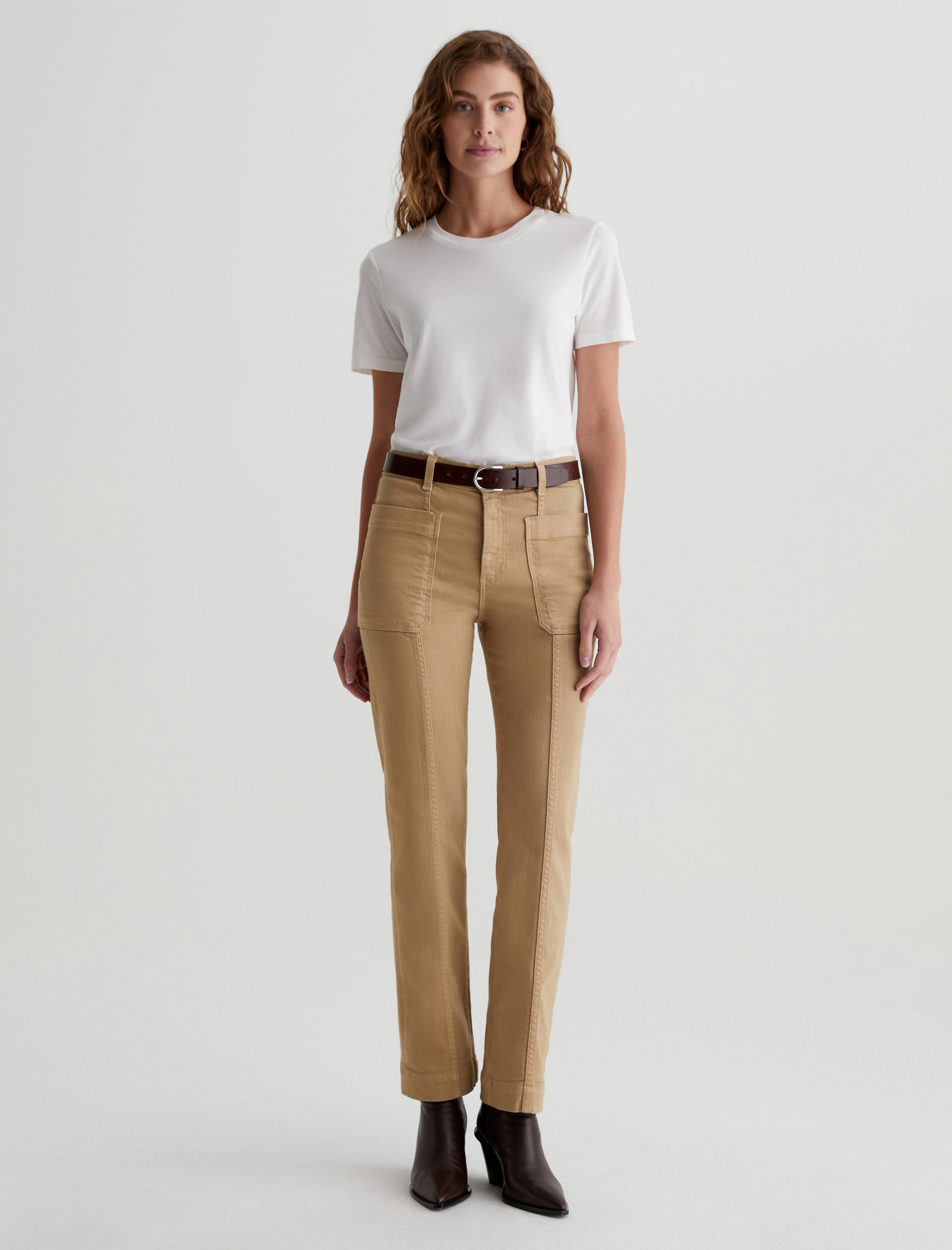 Lila Sandstone Mist Mid-Rise Utility Straight Women Bottom Photo 1