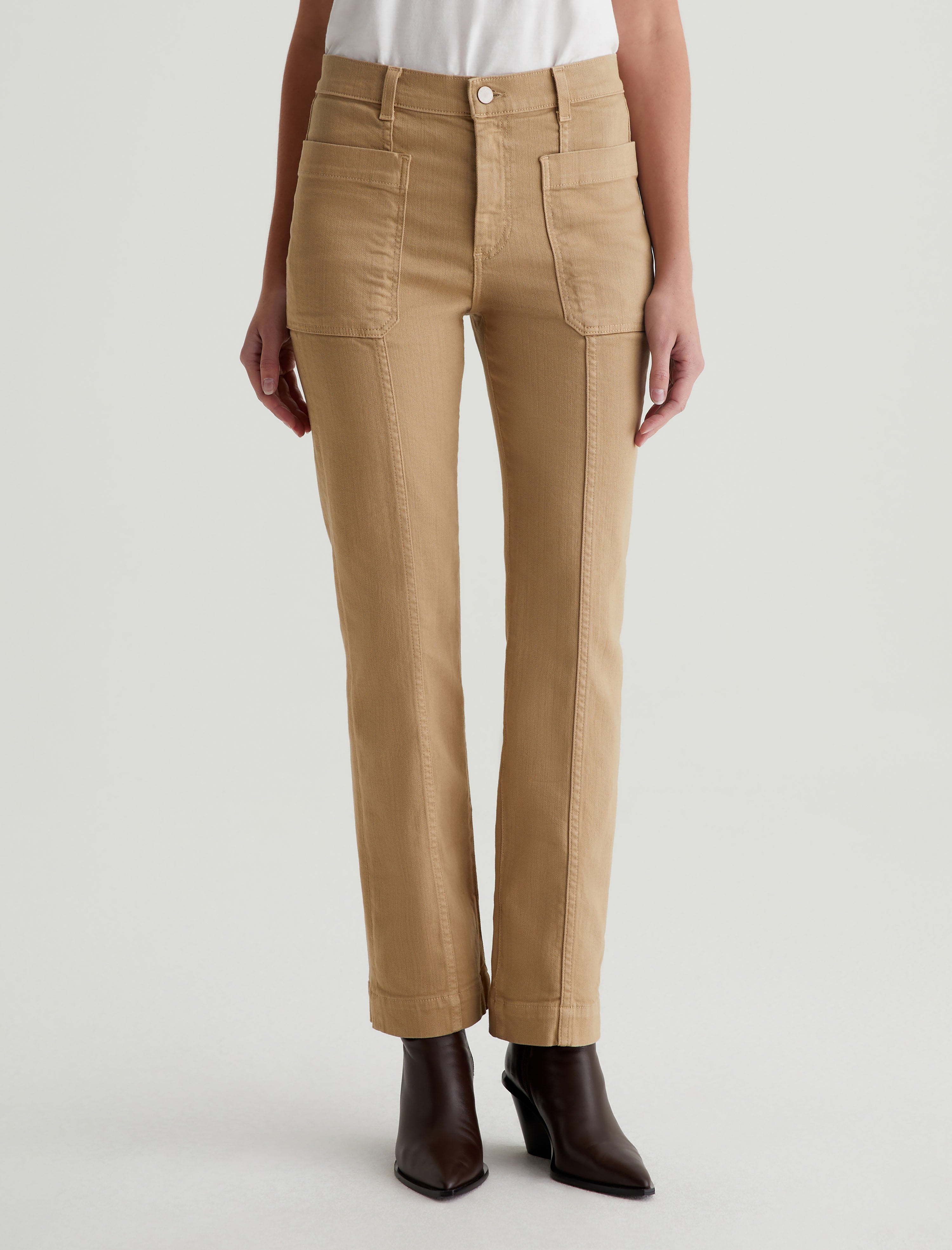 Lila Sandstone Mist Mid-Rise Utility Straight Women Bottom Photo 2