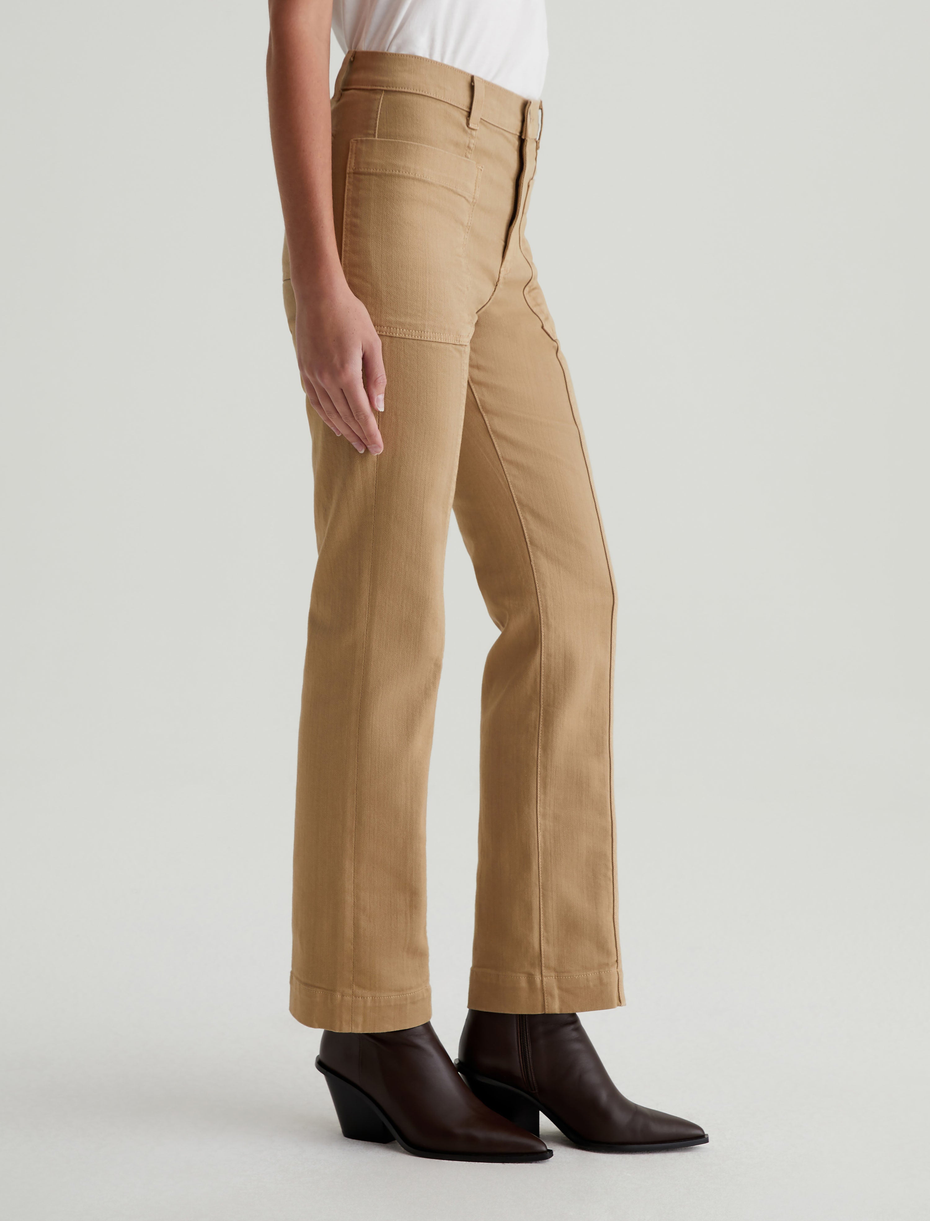 Lila Sandstone Mist Mid-Rise Utility Straight Women Bottom Photo 4