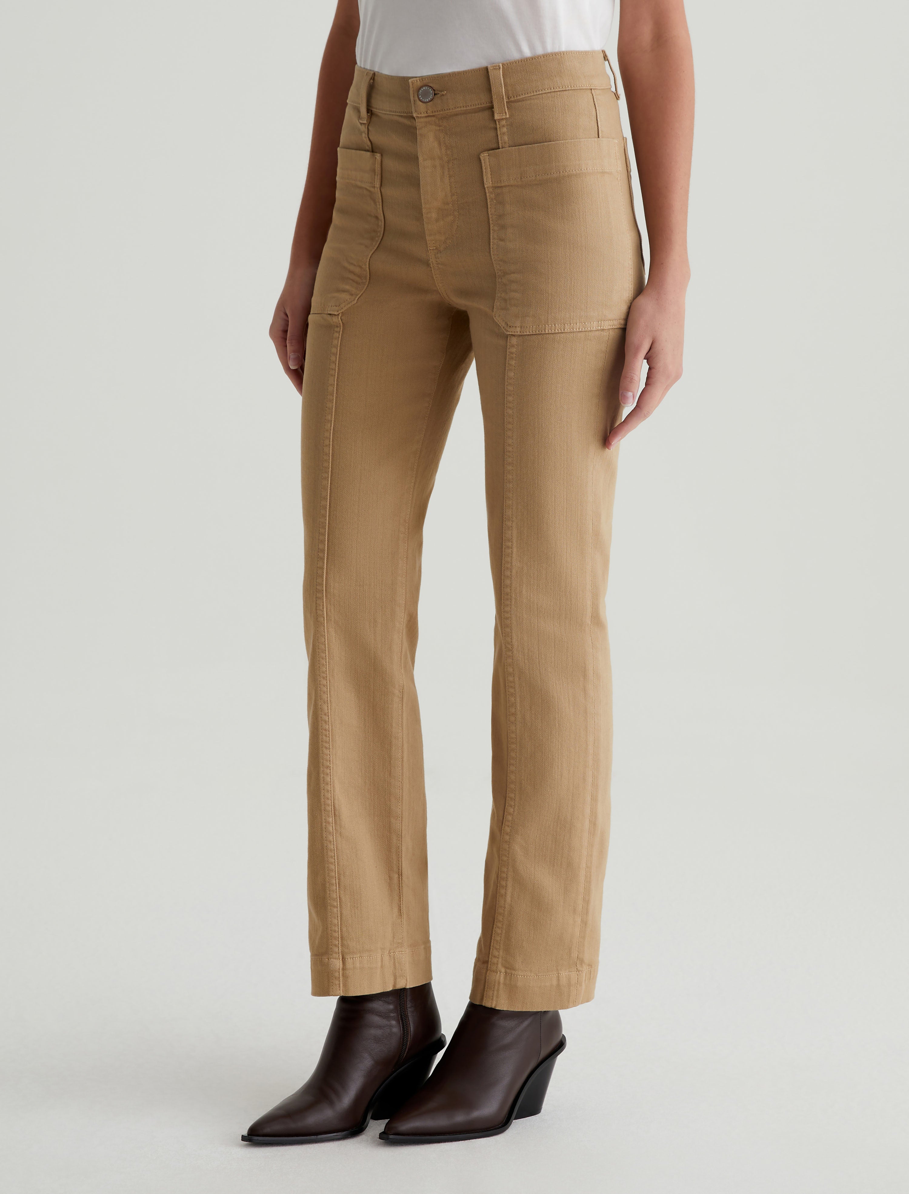 Lila Sandstone Mist Mid-Rise Utility Straight Women Bottom Photo 5