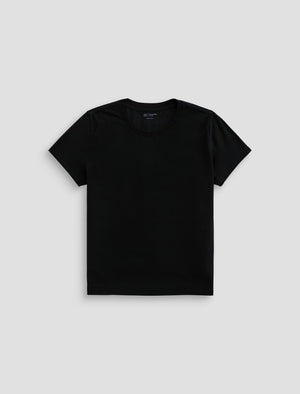 Zoie Super Black Essential Short Sleeve Tee Women Top Photo 9