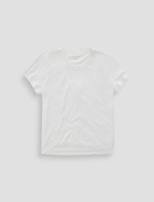 Zoie White Essential Short Sleeve Tee Women Top Photo 9