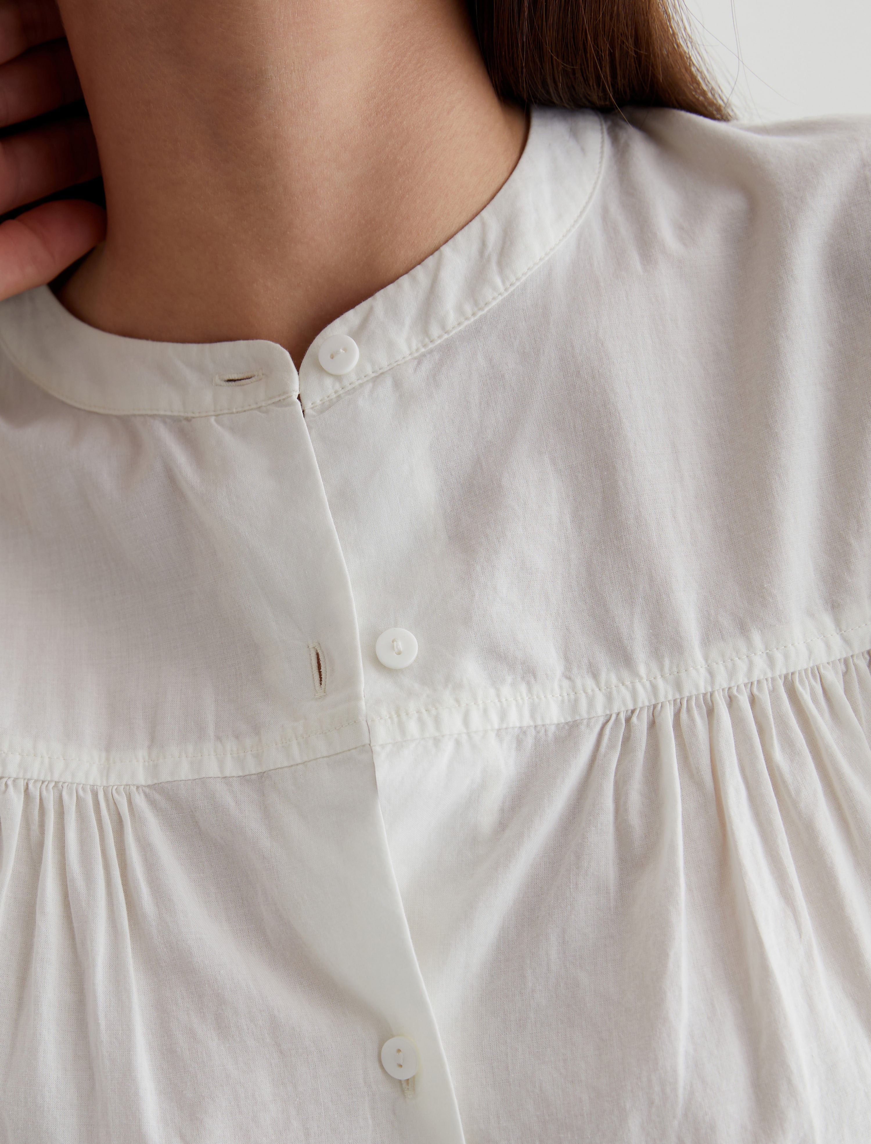 Maven Powder Shirred Blouse Women Top Photo 5