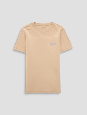 Jagger Crew P Stony Hill Wheat Field Classic Fit S/S Crew Neck T-Sh Womens Top Photo 9