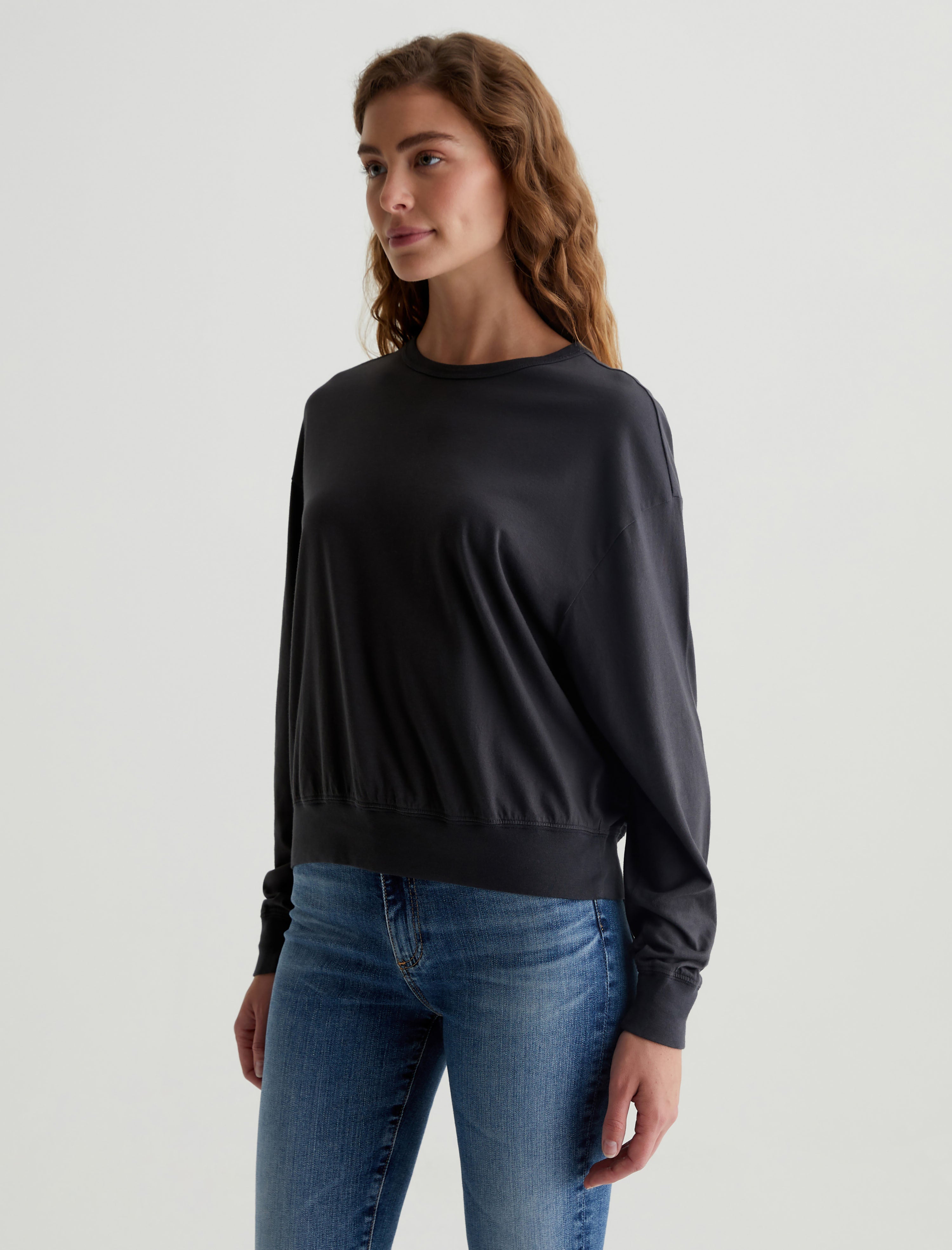 Karter Pullover Ink Stone Oversized Crew Neck Pullover Women Top Photo 3