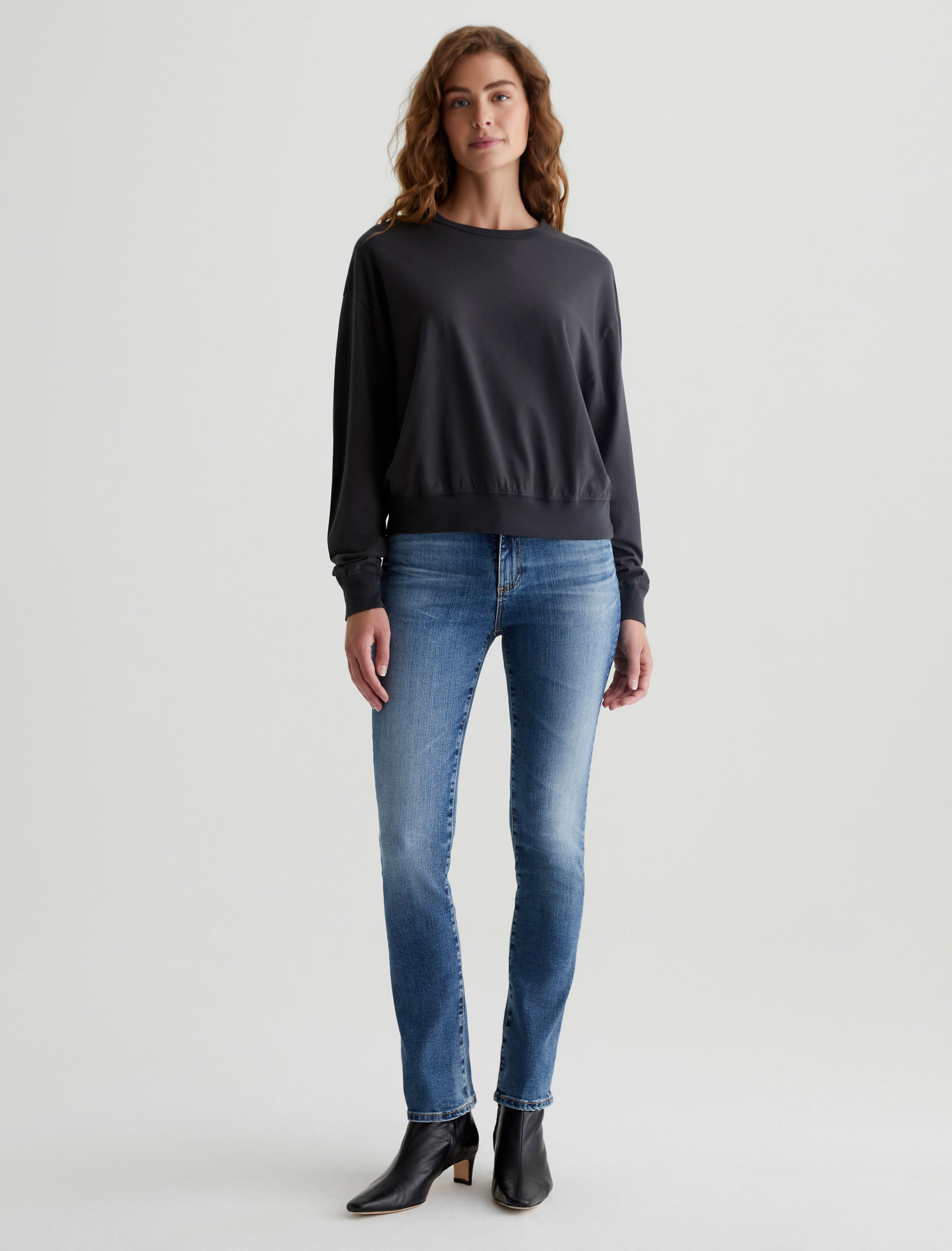 Karter Pullover Ink Stone Oversized Crew Neck Pullover Women Top Photo 4