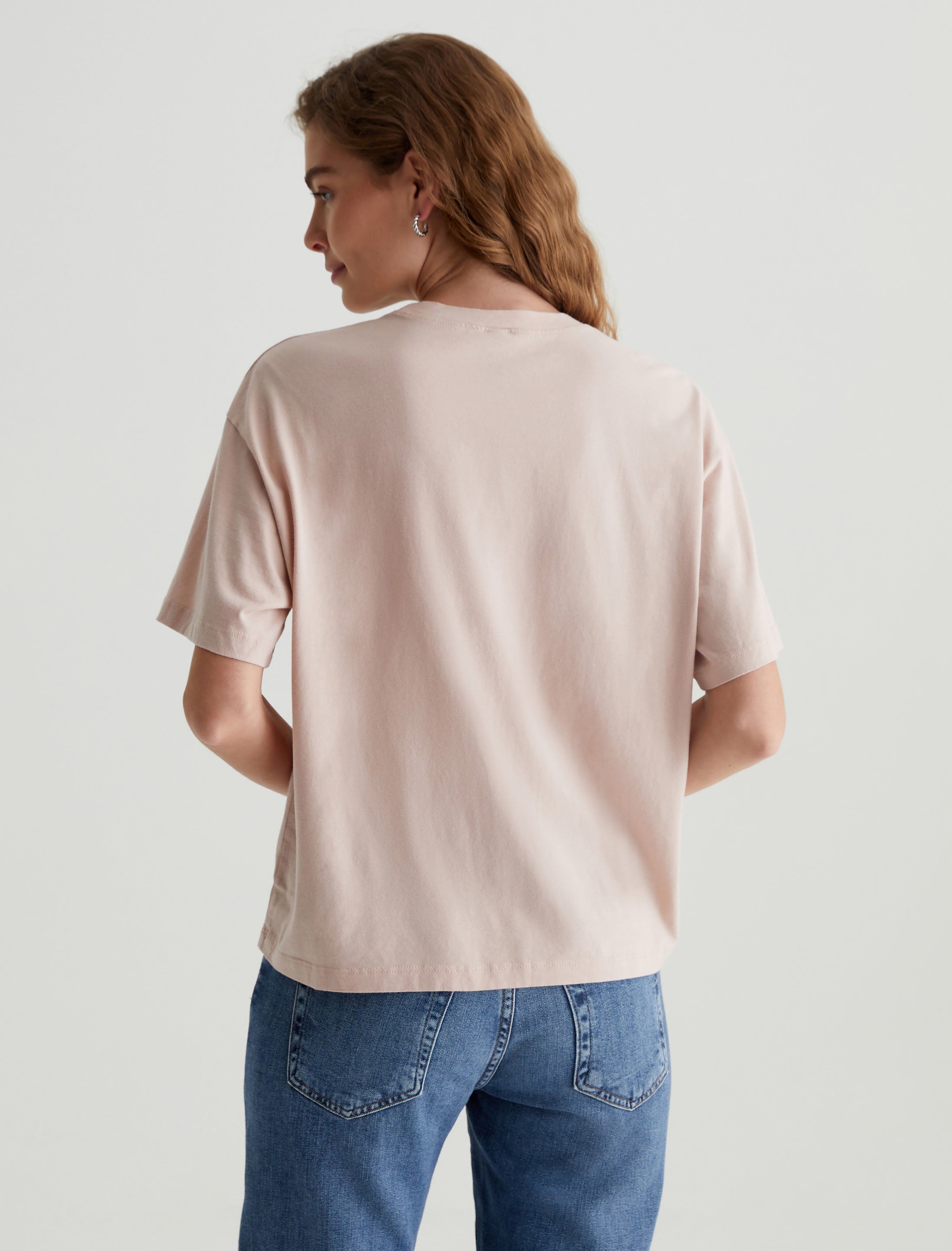 Karter Ex-Boyfriend Vintage Pink Oversized Crew Neck T-Shirt Women Top Photo 7