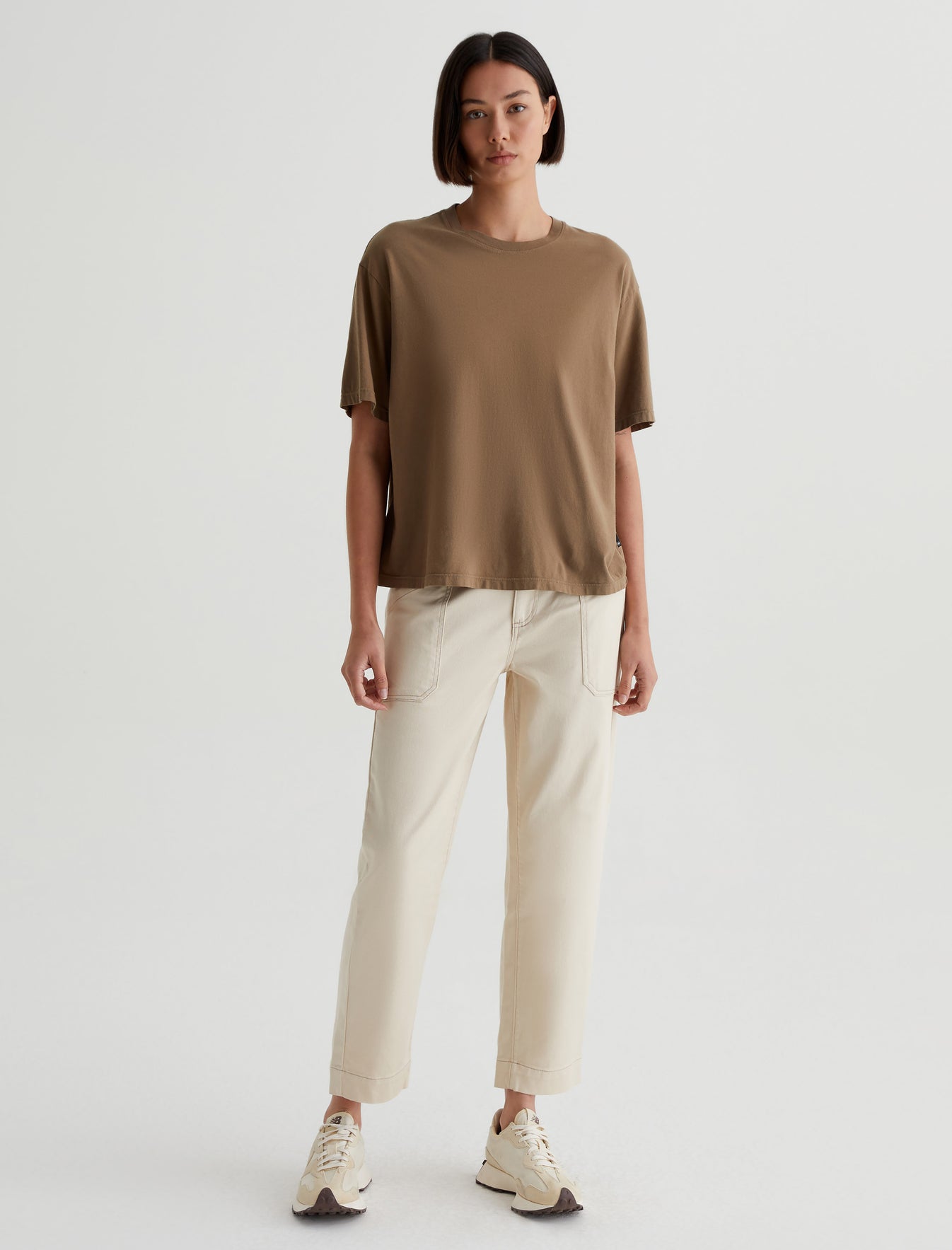 Karter Ex-Boyfriend Wild Mushroom Oversized Fit Short Sleeve Crew Neck T-Shirt Womens Top Photo 2
