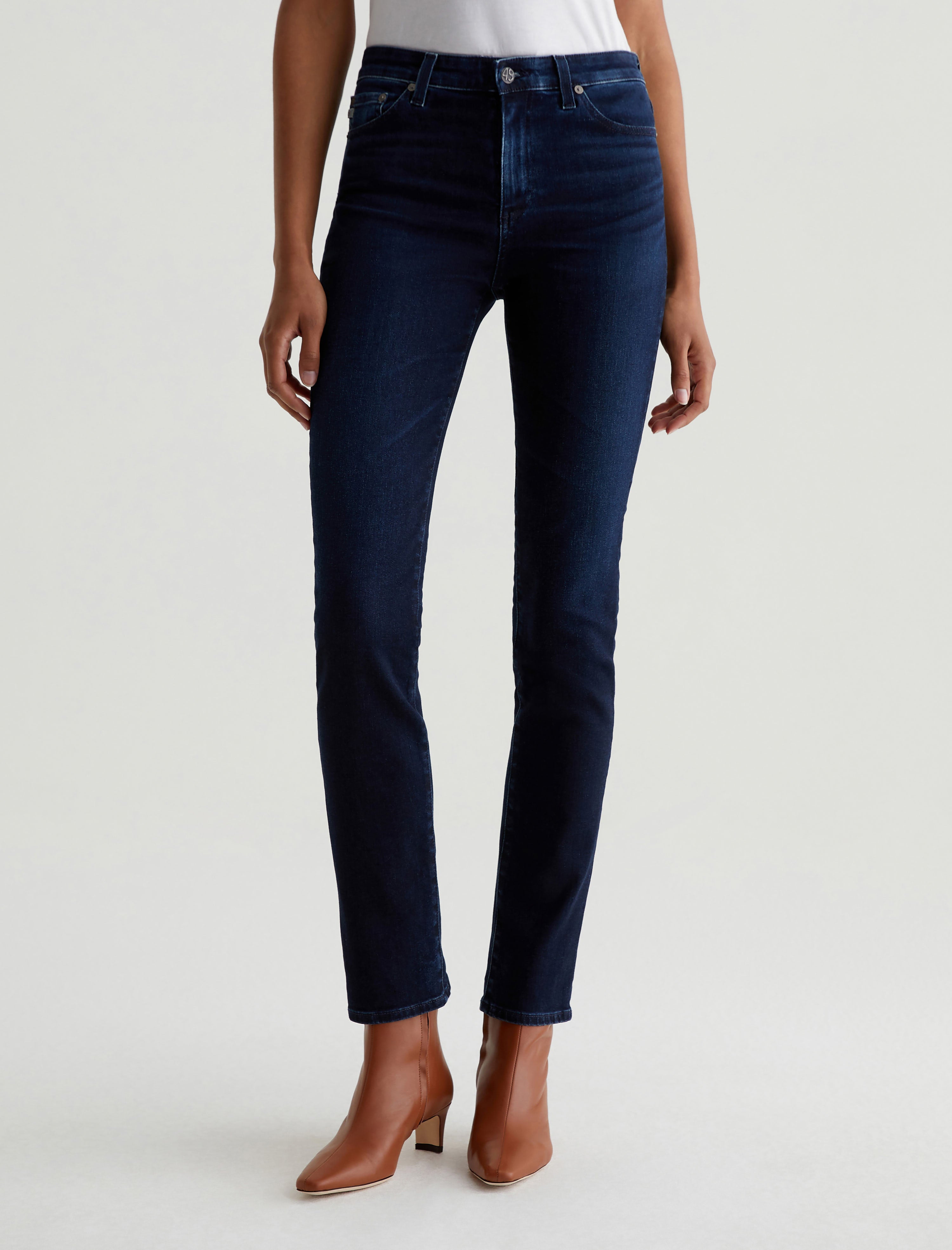 Mari Extended 3 Years Berlin AG-ed™ High-Rise Slim Straight Leg Denim Women Bottom Photo 2