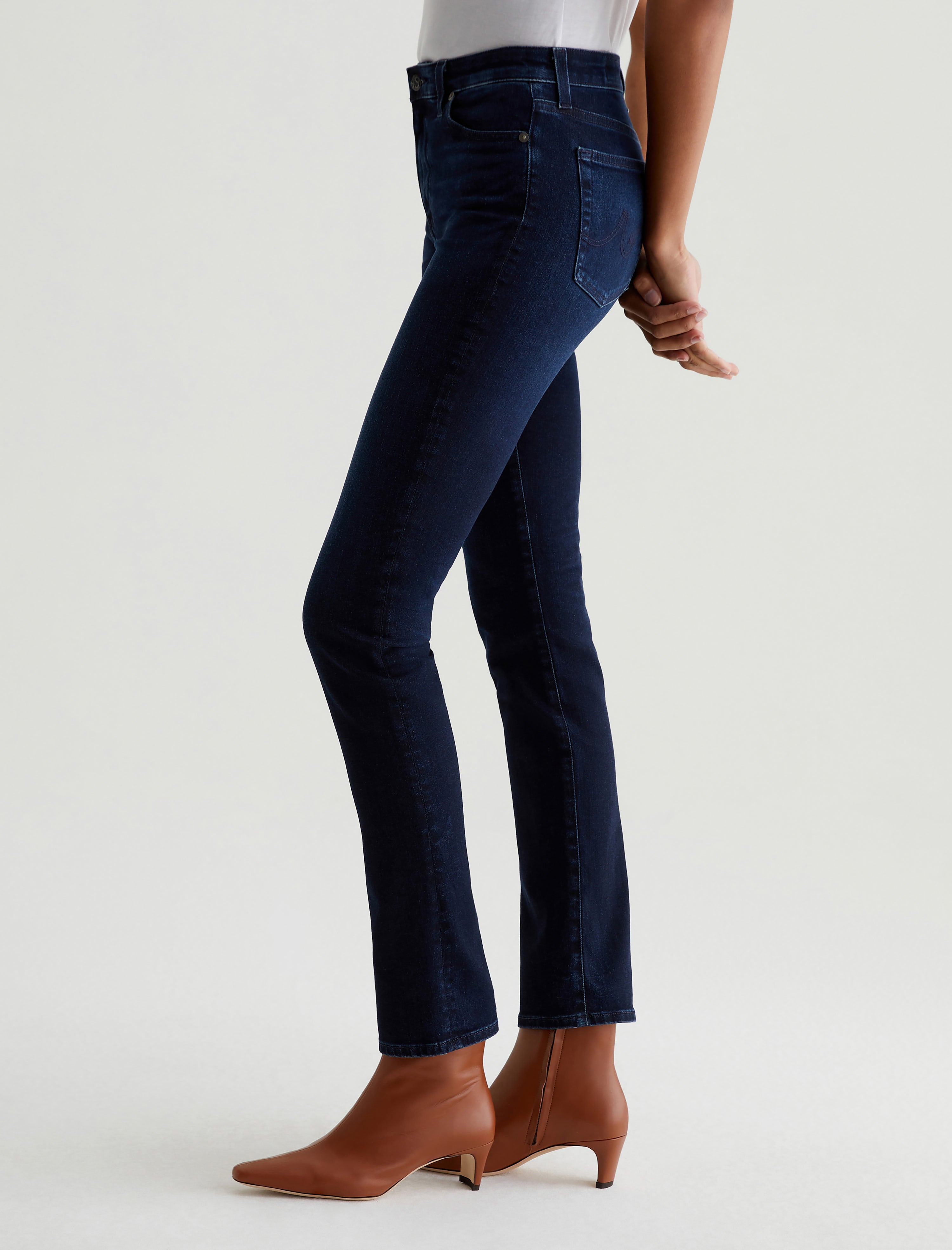 Mari Extended 3 Years Berlin AG-ed™ High-Rise Slim Straight Leg Denim Women Bottom Photo 4