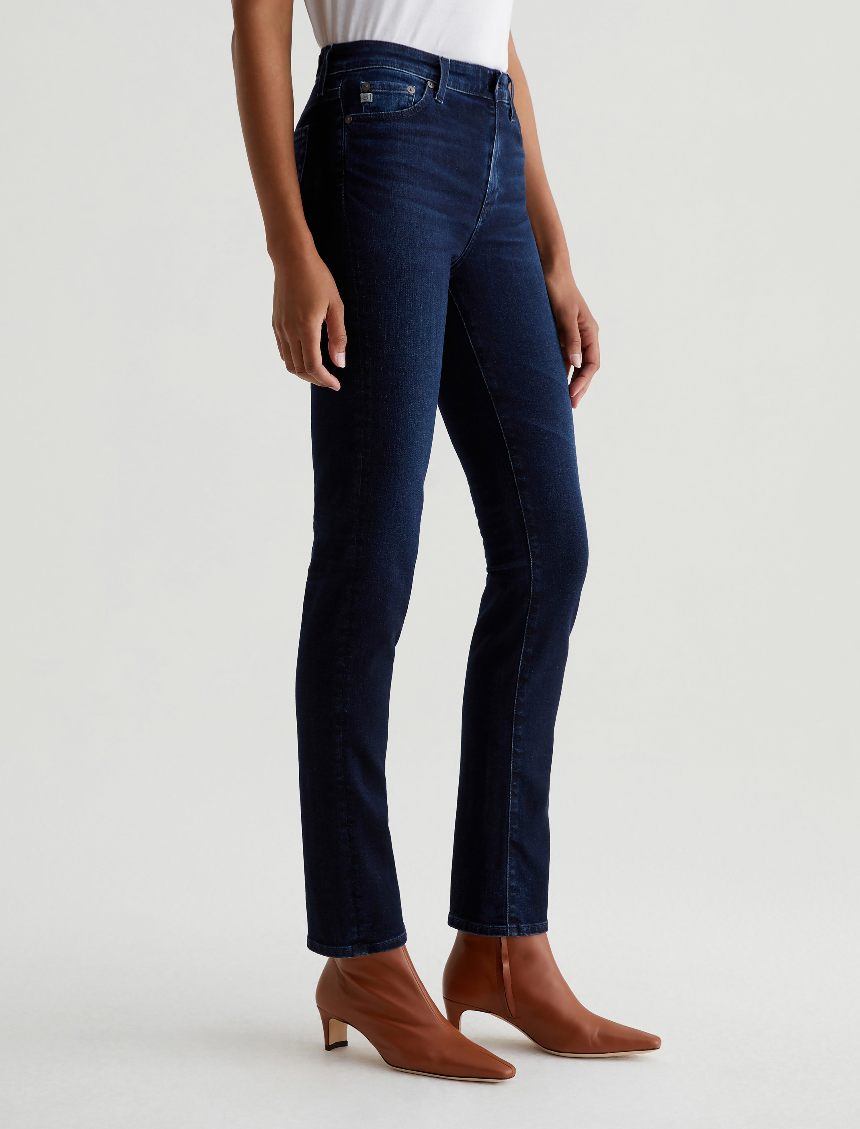 Mari Extended 3 Years Berlin AG-ed™ High-Rise Slim Straight Leg Denim Women Bottom Photo 5