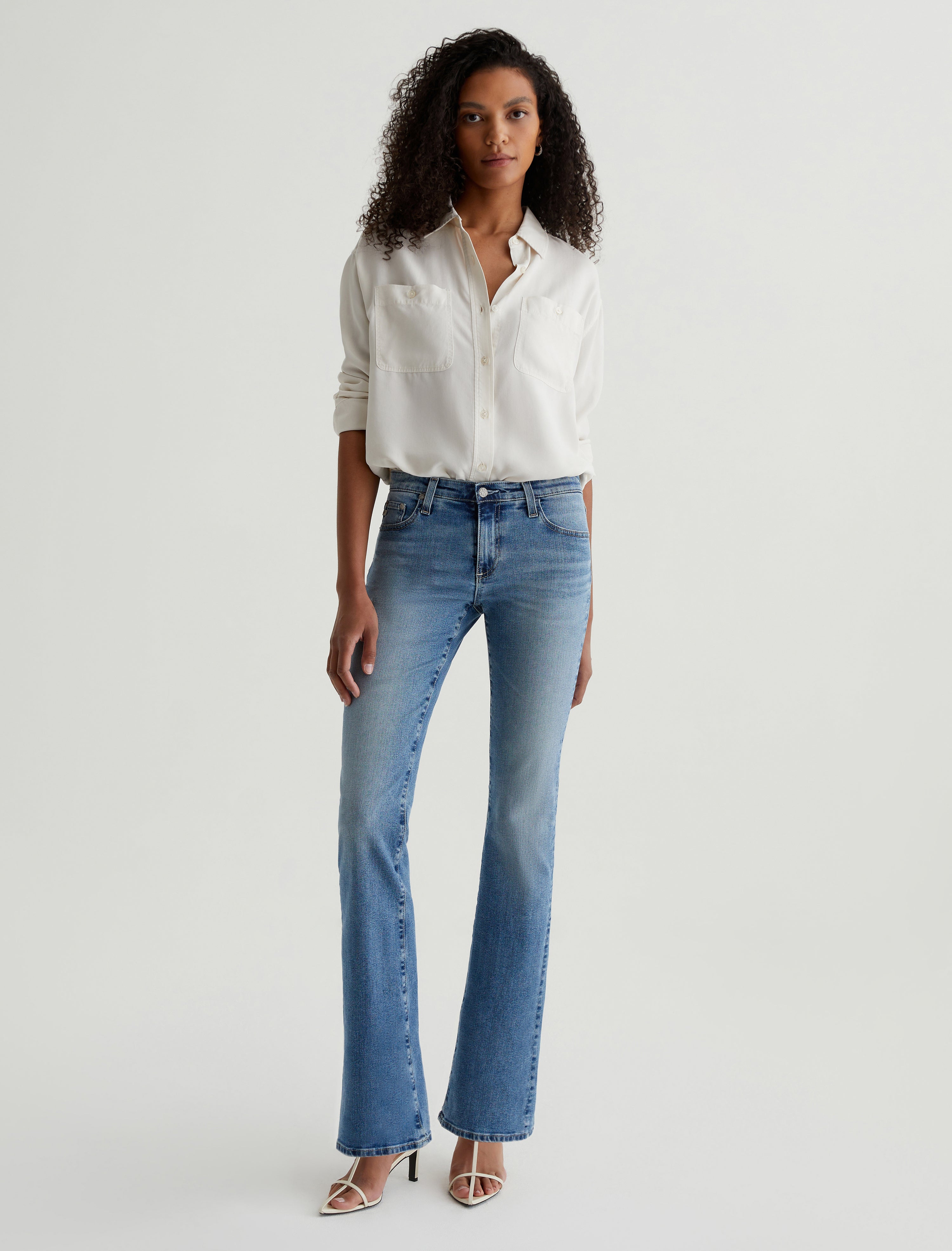 Angel 18 Years Dream AG ed ™ Low Rise Bootcut Denim Women Bottom Photo 1