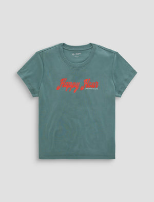 Sadie Crew Cheers Hour 90''S Vintage Crop S/S T-Shirt Women Top Photo 9