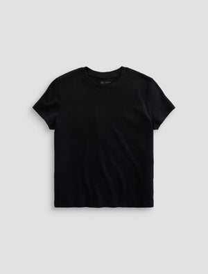 Sadie Crew Super Black 90'S Vintage Crop Short Sleeve T-Shirt Women Top Photo 9