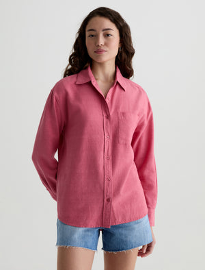 Addison Shirt Peony Relaxed Button-Up Shirt Women Top Photo 1