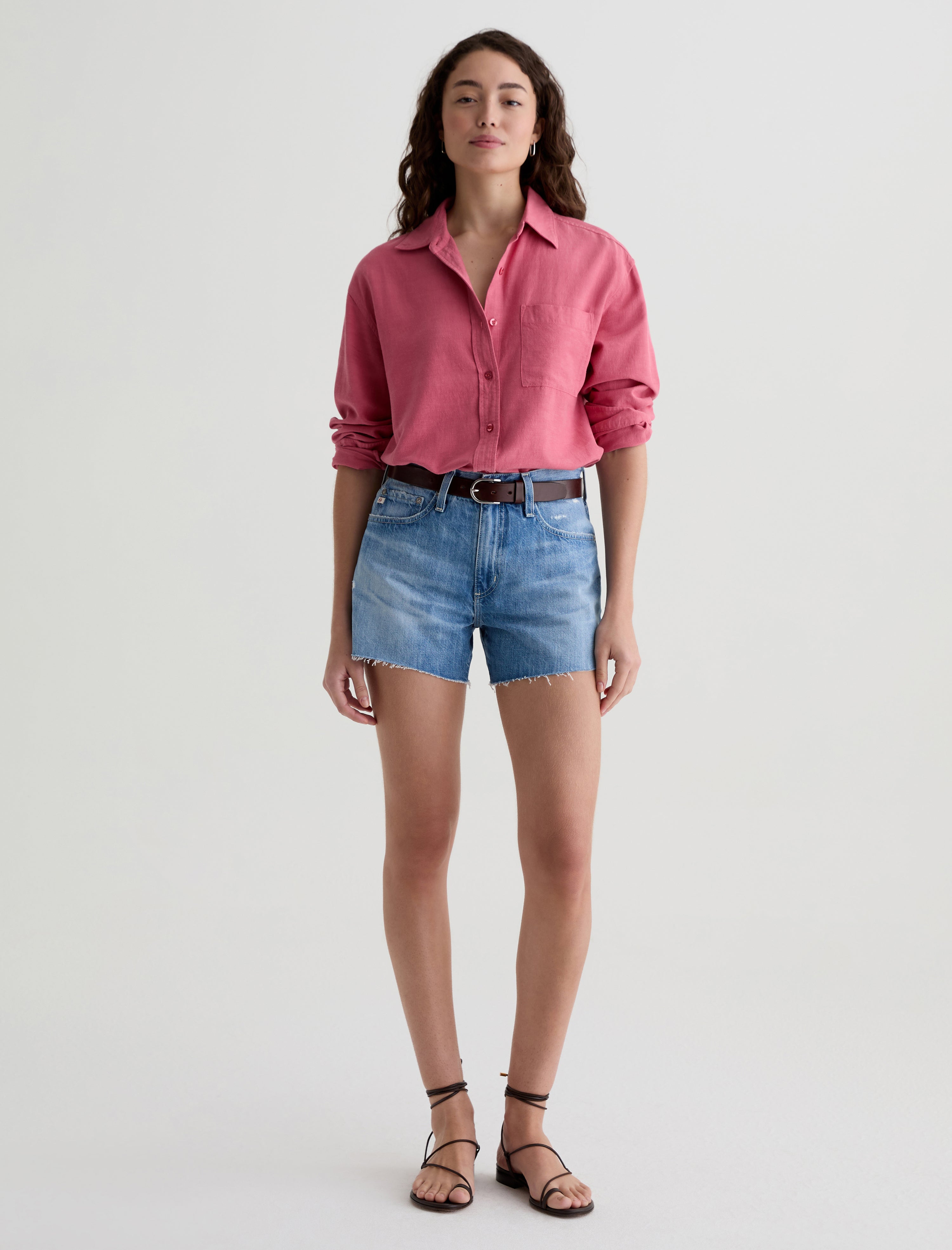 Addison Shirt Peony Relaxed Button-Up Shirt Women Top Photo 4